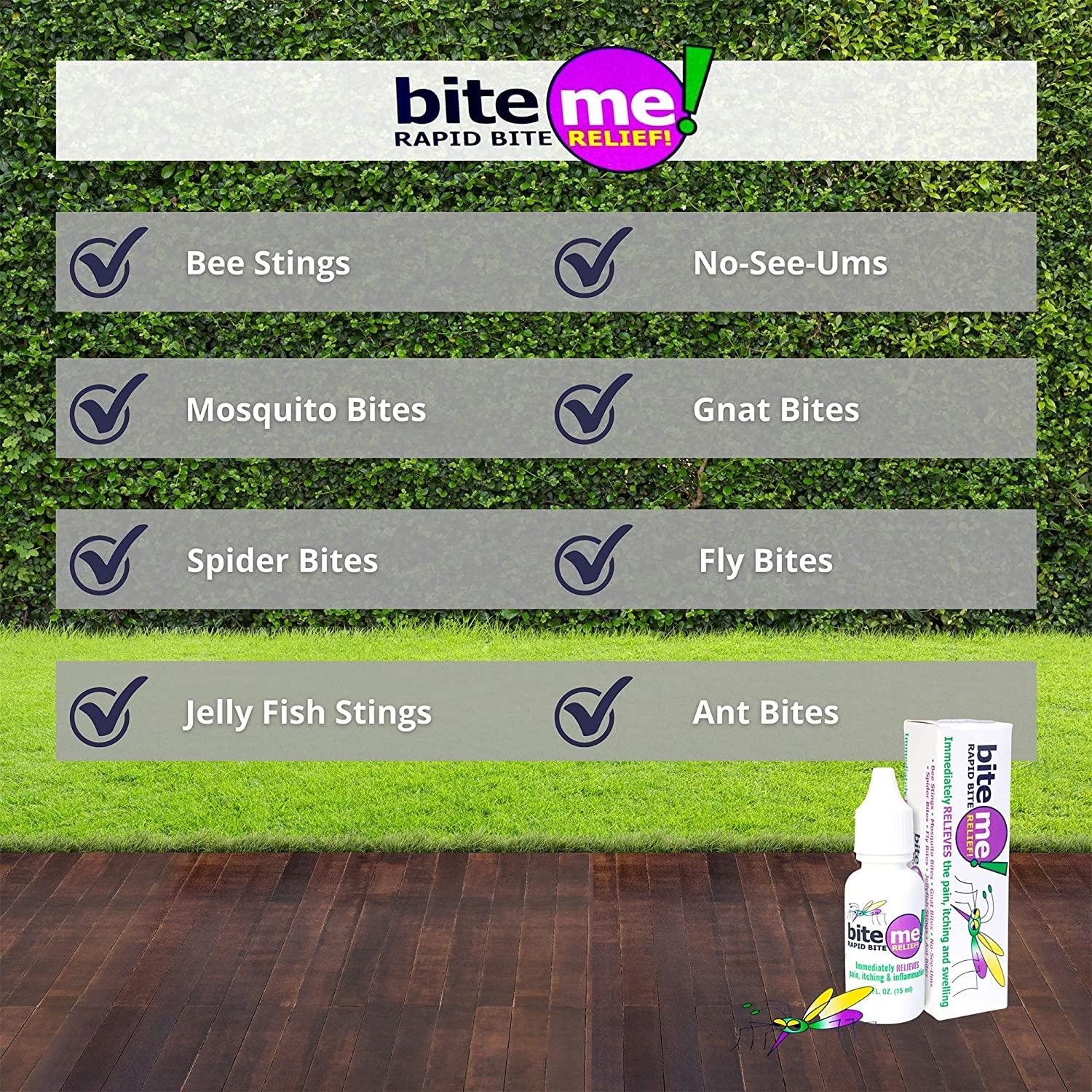 Bite Me Insect Bite Treatment, Itch Relief Gel - Cream for Children &  Adults, Mosquito Bites, Bee Stings, Jellyfish Stings & Bug Bites