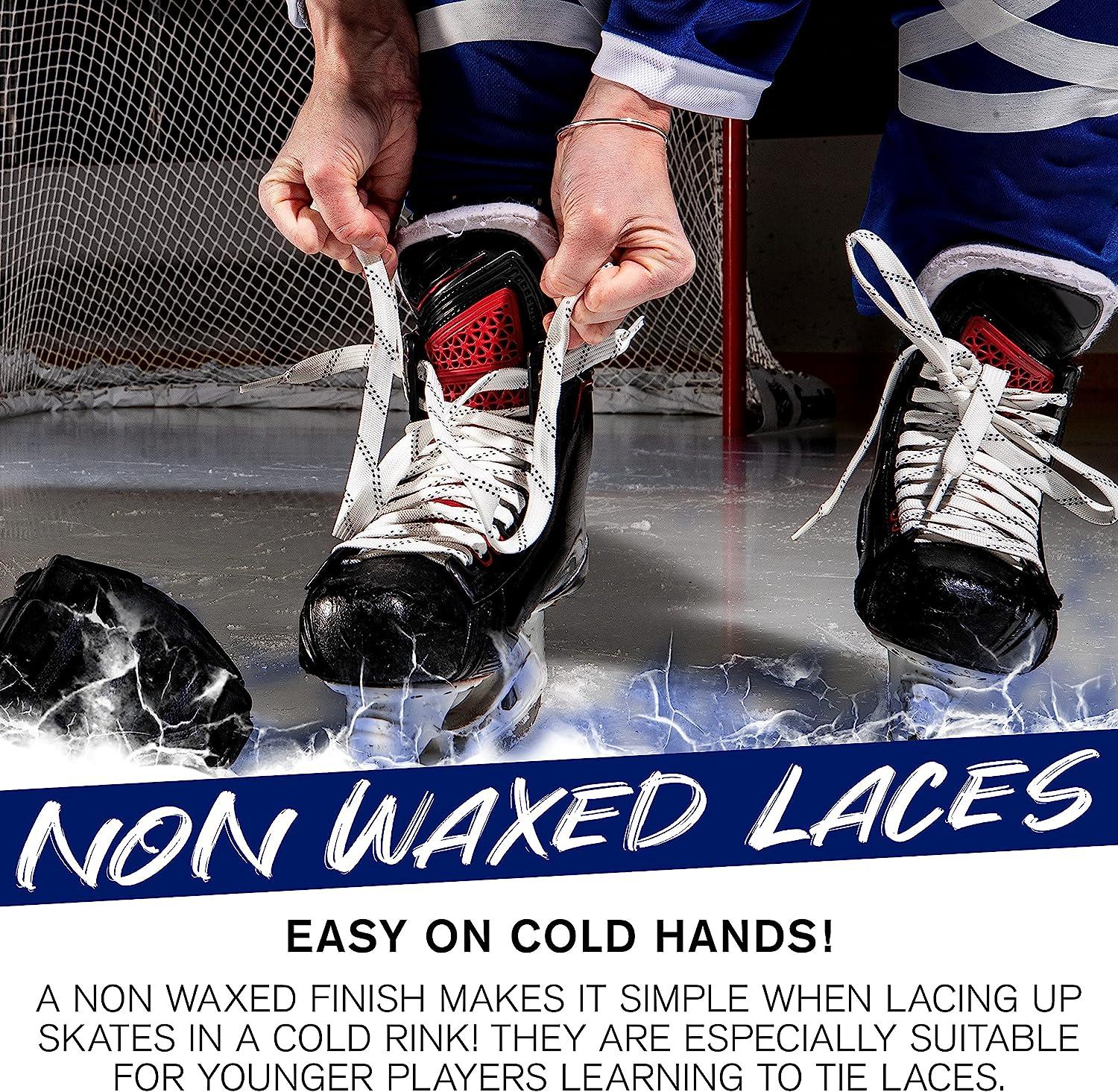 Franklin Sports Hockey Skate Laces Set of 2 Non Waxed Pairs