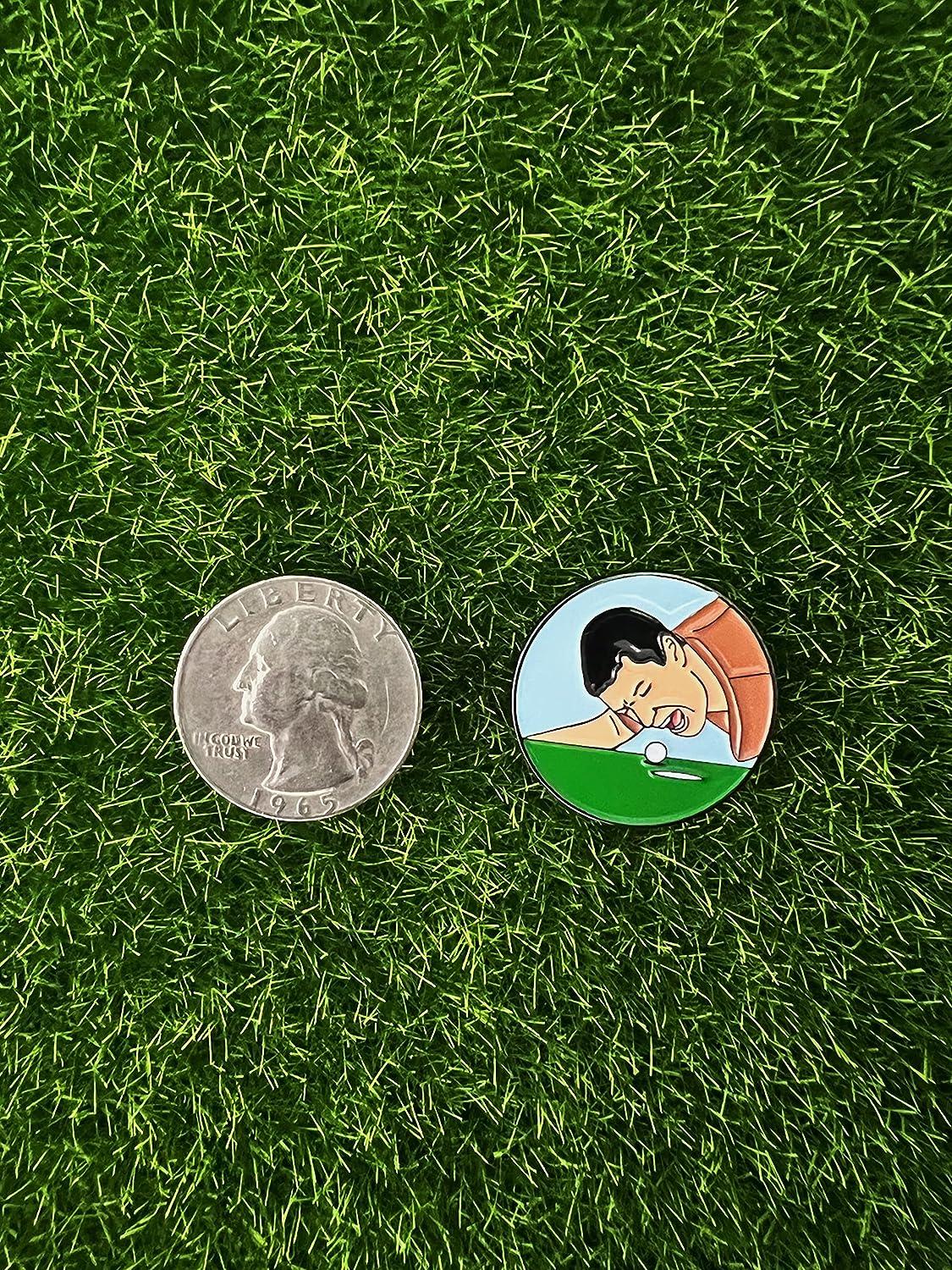 Happy Gilmore Golf Ball Marker With Magnetic Hat Clip Perfect 