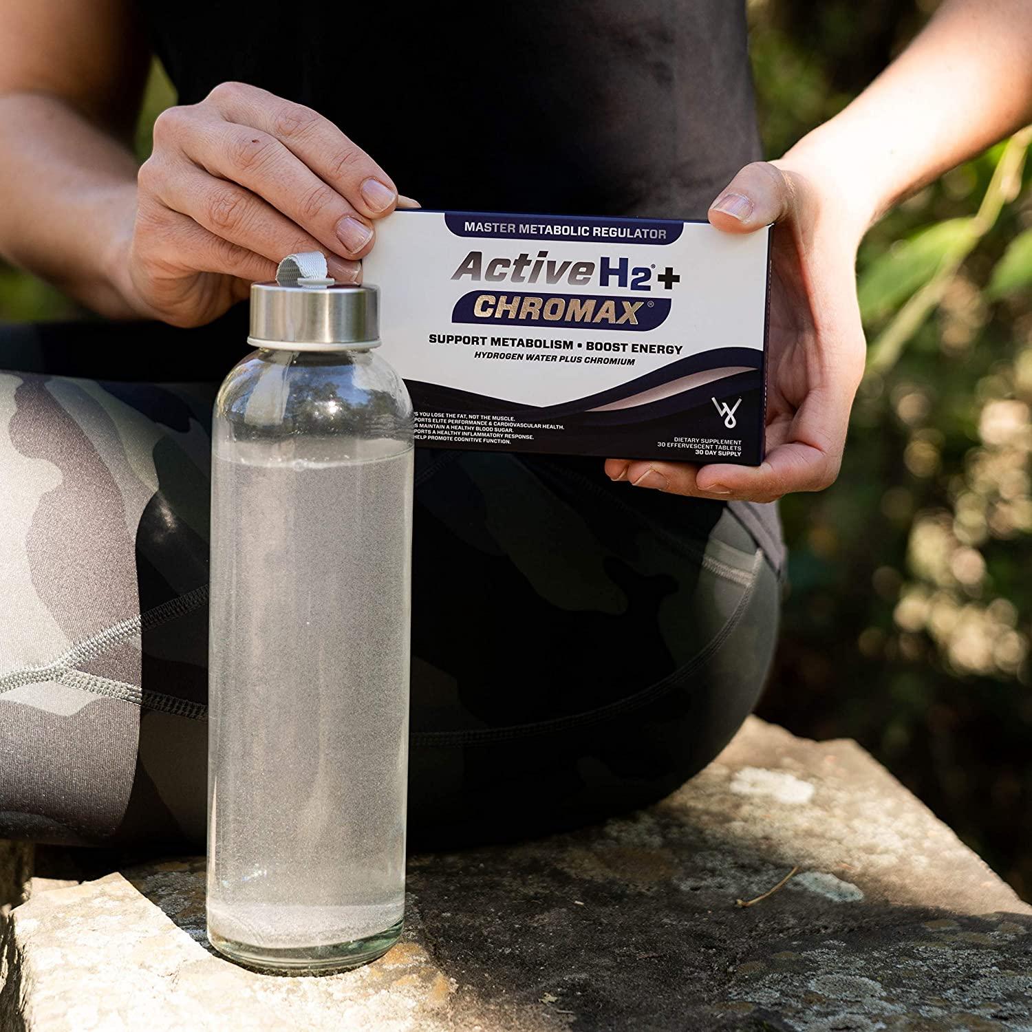 Active H2+ Chromax Hydrogen Water Tablets with Chromium for