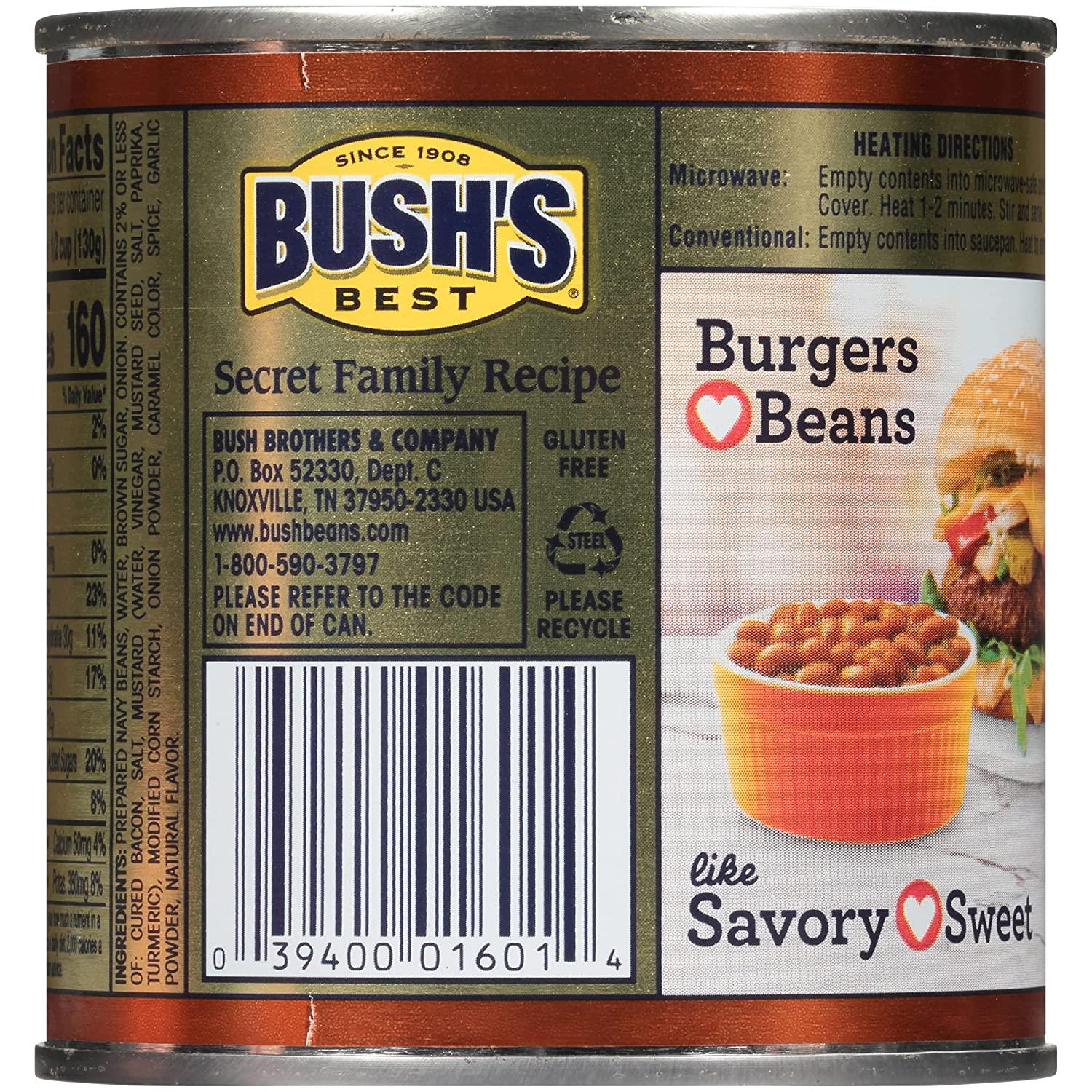 Bush's Best Onion Baked Beans 16 oz 12 Pack Delicious Baked Beans