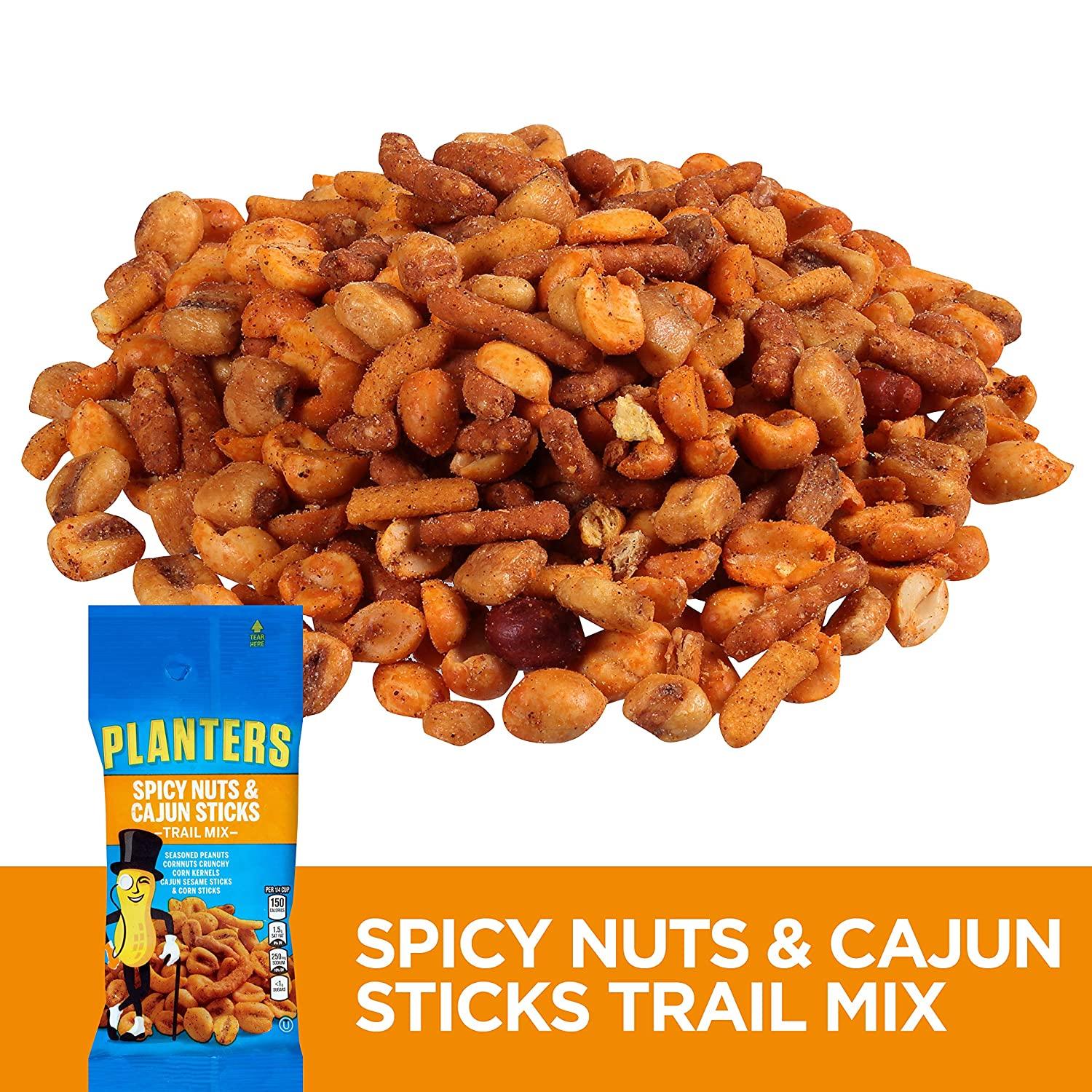 Planters Cajun Trail Mix 2 oz. (Single serve snacks) Pack of 72