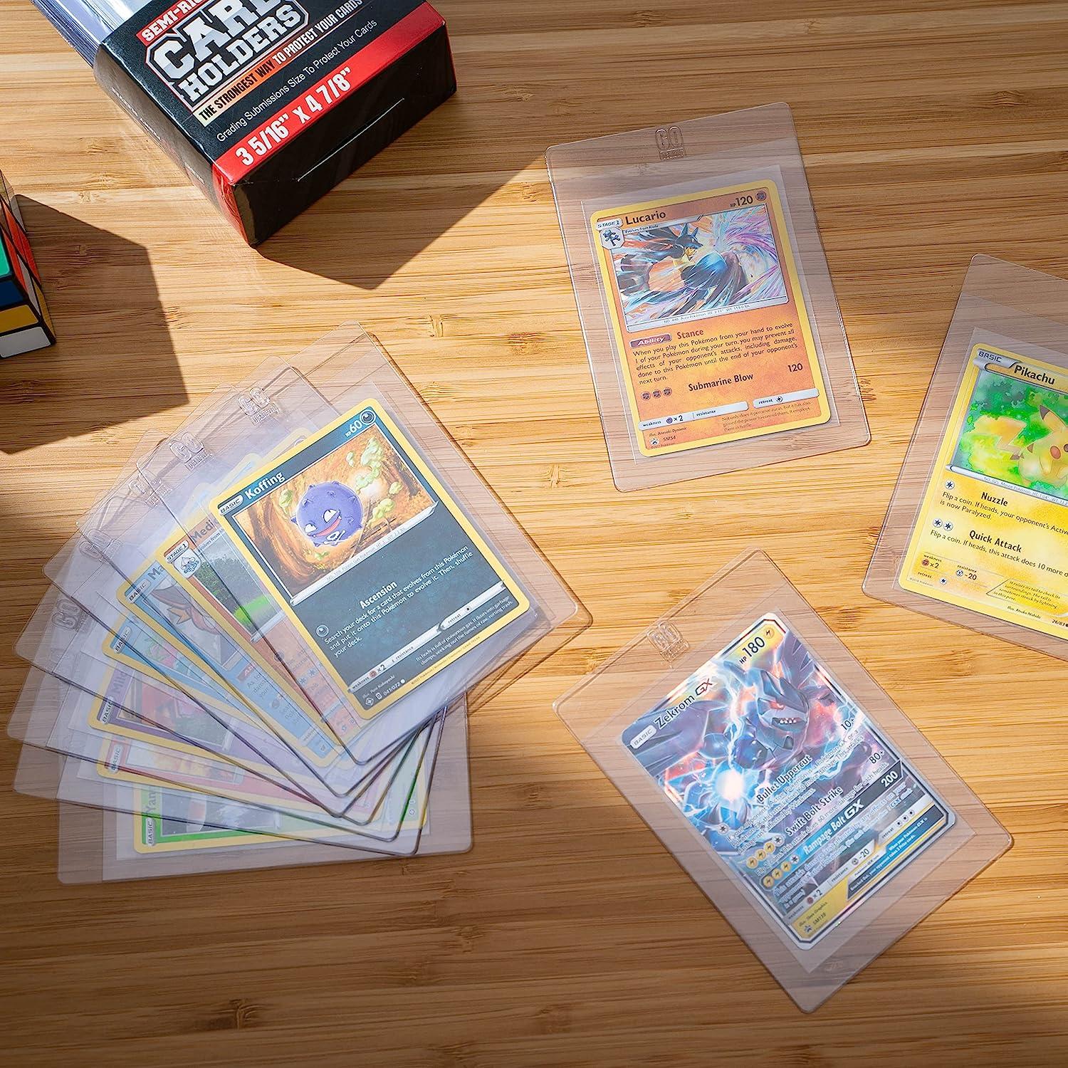 Semi Rigid Card Holders with 50 Penny Sleeves - Baseball Card Protectors  3-5/16 x 4-7/8 - 50 Pack Trading Card Sleeves | Buy Now with Express  International Delivery | GoSupps.com