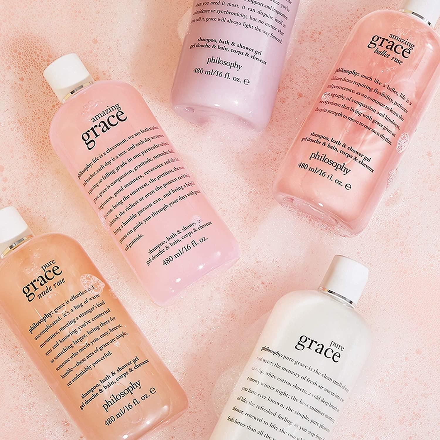 philosophy Amazing Grace Shampoo Shower Gel & Bubble Bath, 16 oz