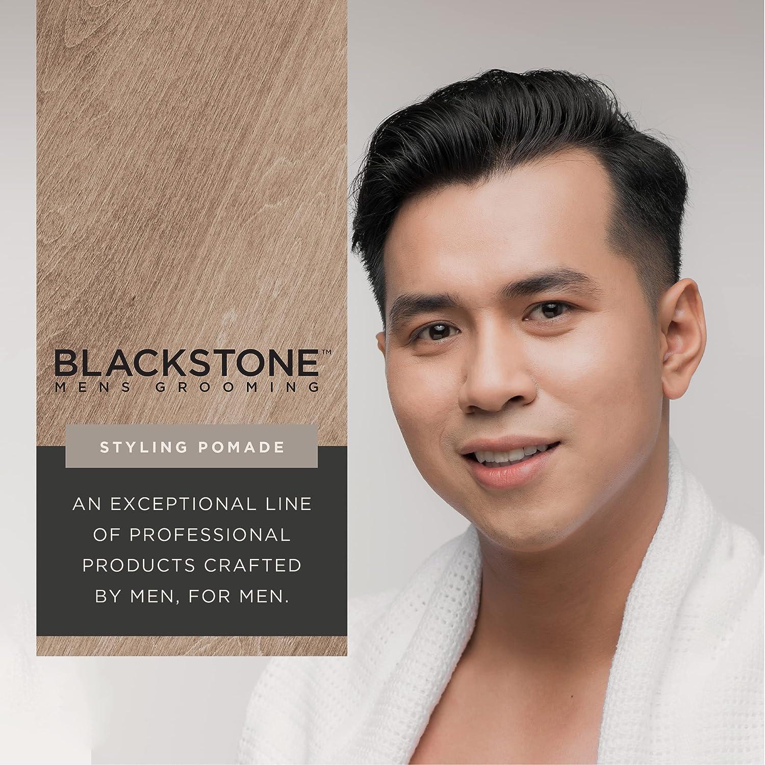 Blackstone Men's Hair Styling Pomade Medium Hold with Natural Shine