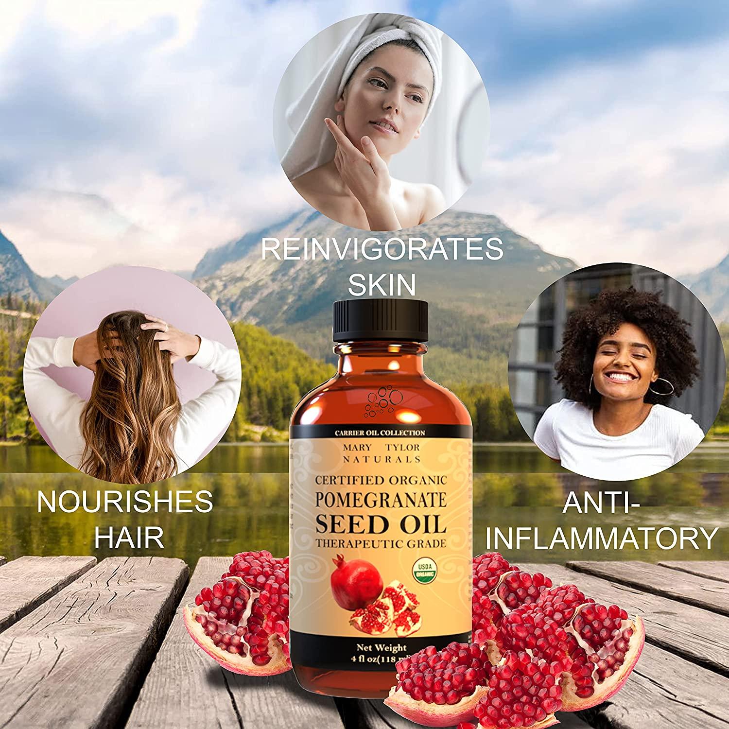 Pomegranate oil top for skin