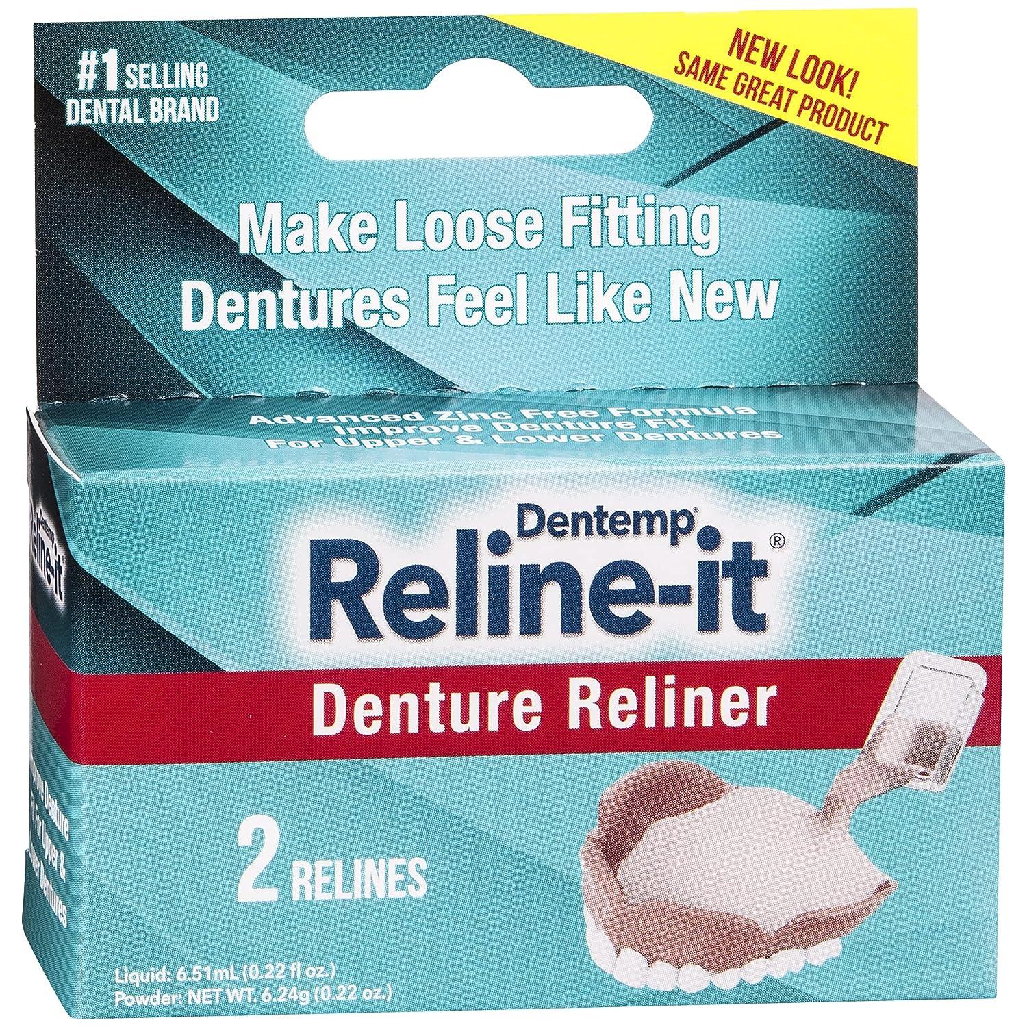 Dentemp Denture Reline Kit Advanced Formula for Tightening Dentures