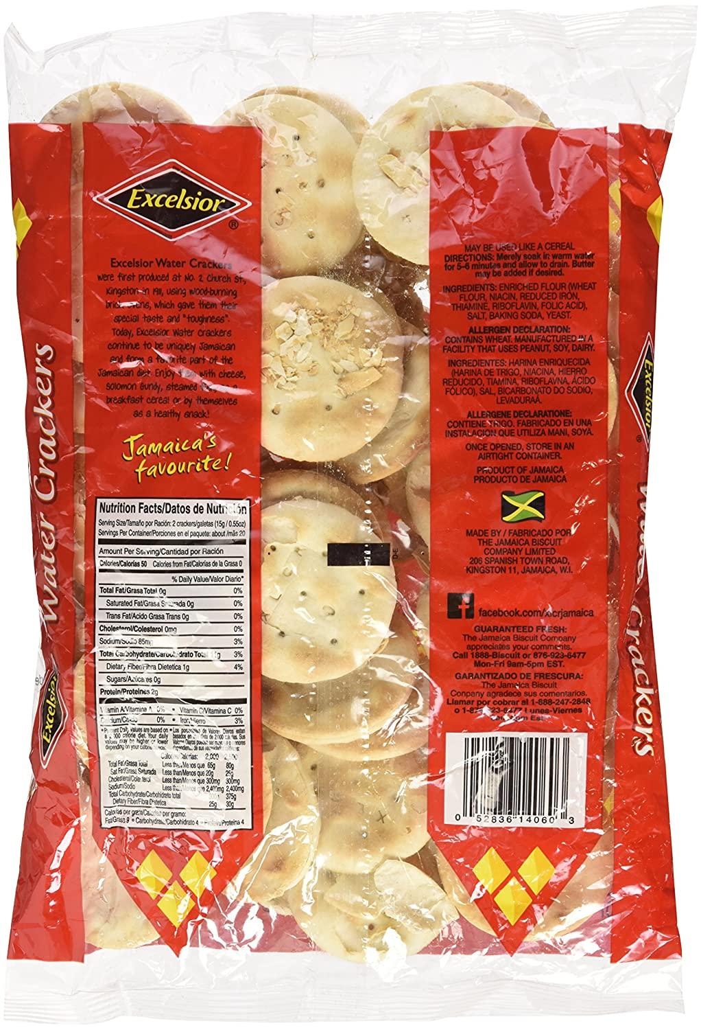 Excelsior Water Crackers, 10.57oz Regular 10.57 Ounce (Pack of 1)