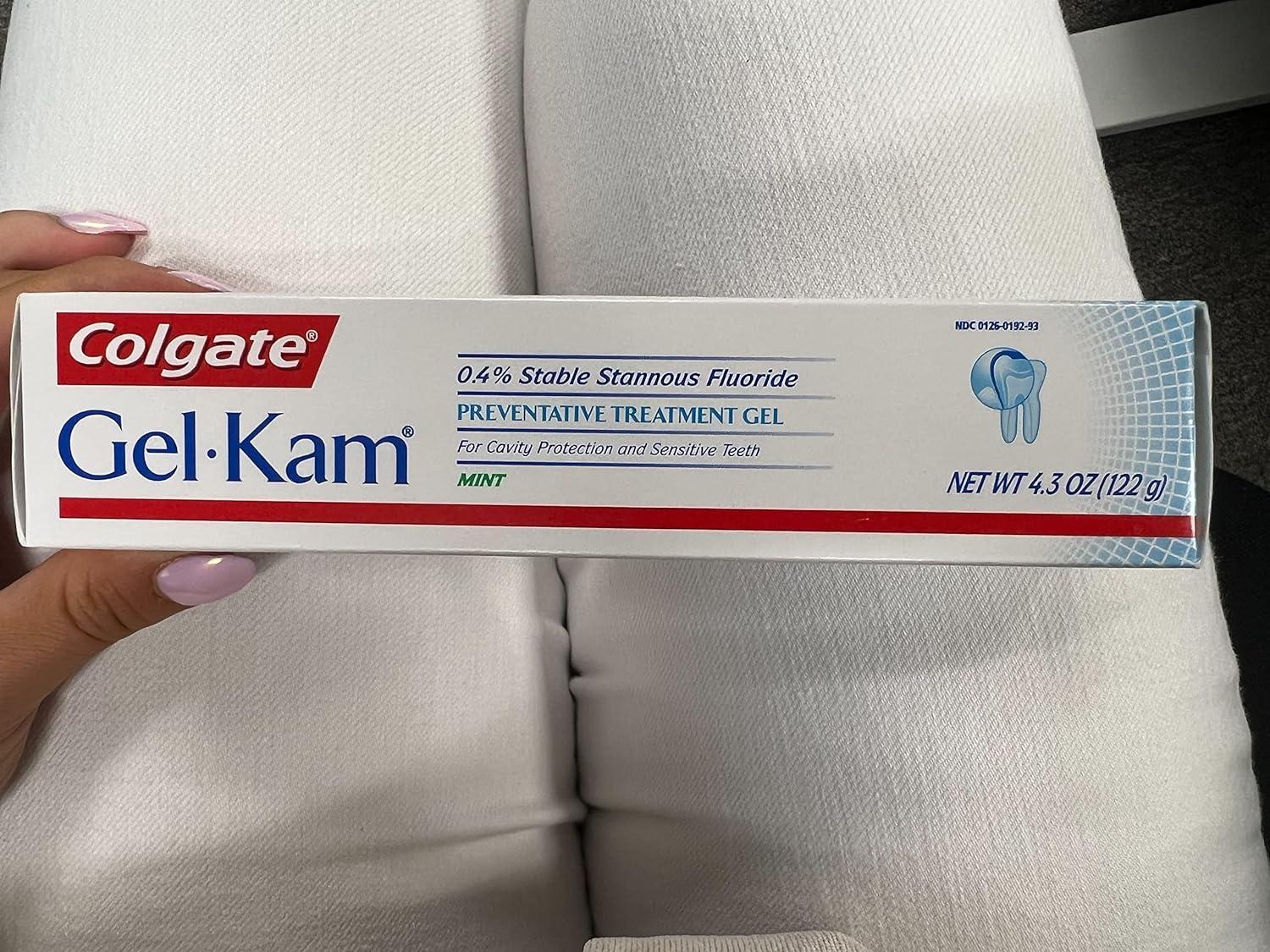 GELKAM Flouride Gel Fruit/Berry 4.3 Ounce 3 Pack