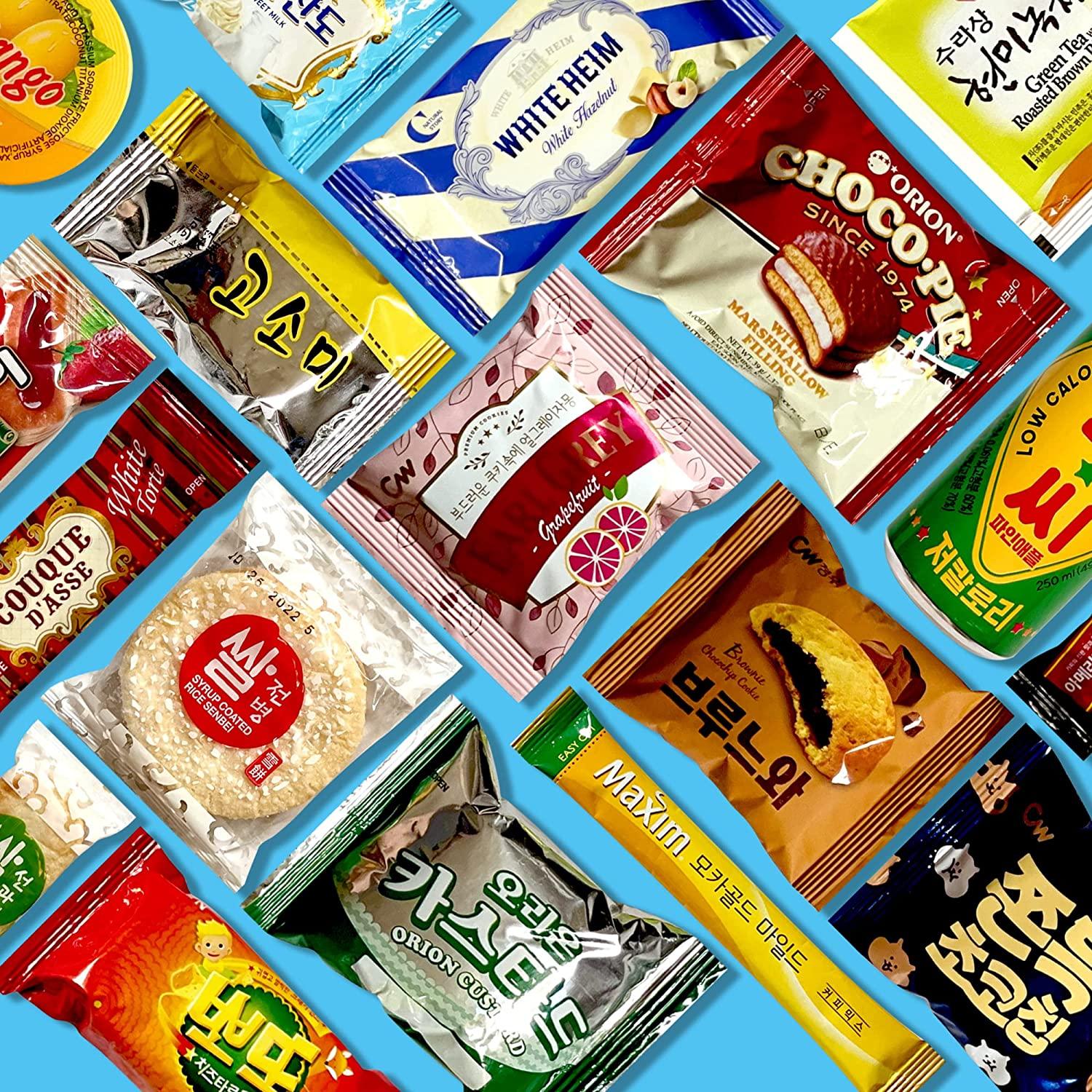 Dagaon Delightful Korean Snack Box 22 Count Tasty Korean Snacks and