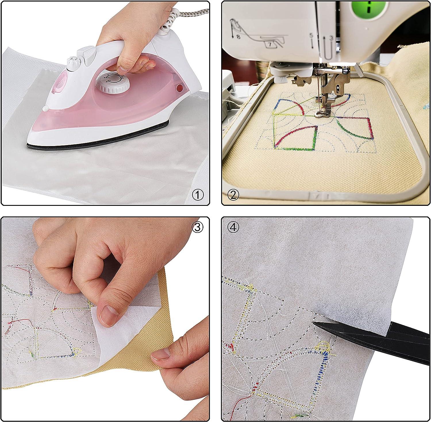 Simthread Fusible Cut Away Stabilizer Backing for Machine Embroidery