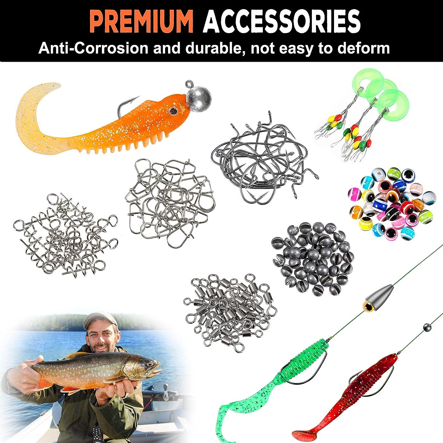 PLUSINNO 201pcs Fishing Accessories Kit in Tackle Box - Hooks, Weights, Split Shot Gear for Bass, Trout, Catfish | Buy Now with Express International Delivery | GoSupps.com PLUSINNO 201pcs Fishing Accessories Kit in Tackle Box - Hooks, Weights, Split Shot Gear for Bass, Trout, Catfish | Buy Now with Express International Delivery | GoSupps.com
