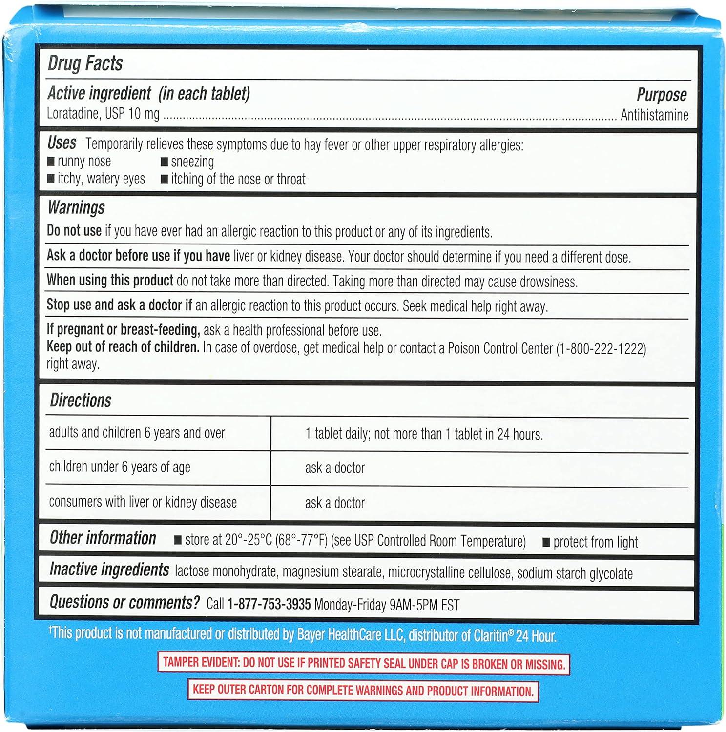 Rite Aid Pharmacy Loratadine Allergy Relief Tablets 10mg 120 ct