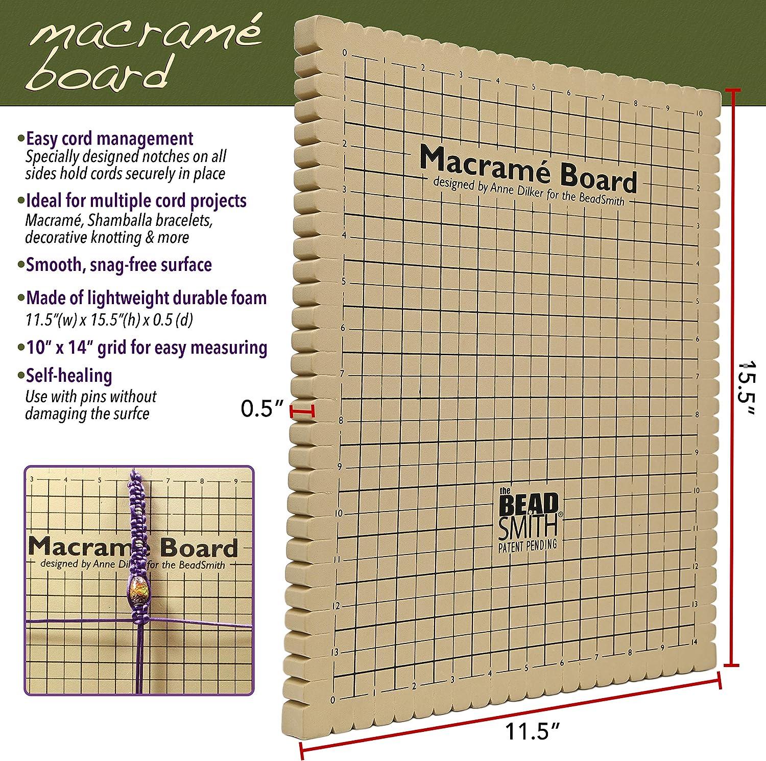 Beadsmith Macrame Board 7.5 x 10.5 Inch