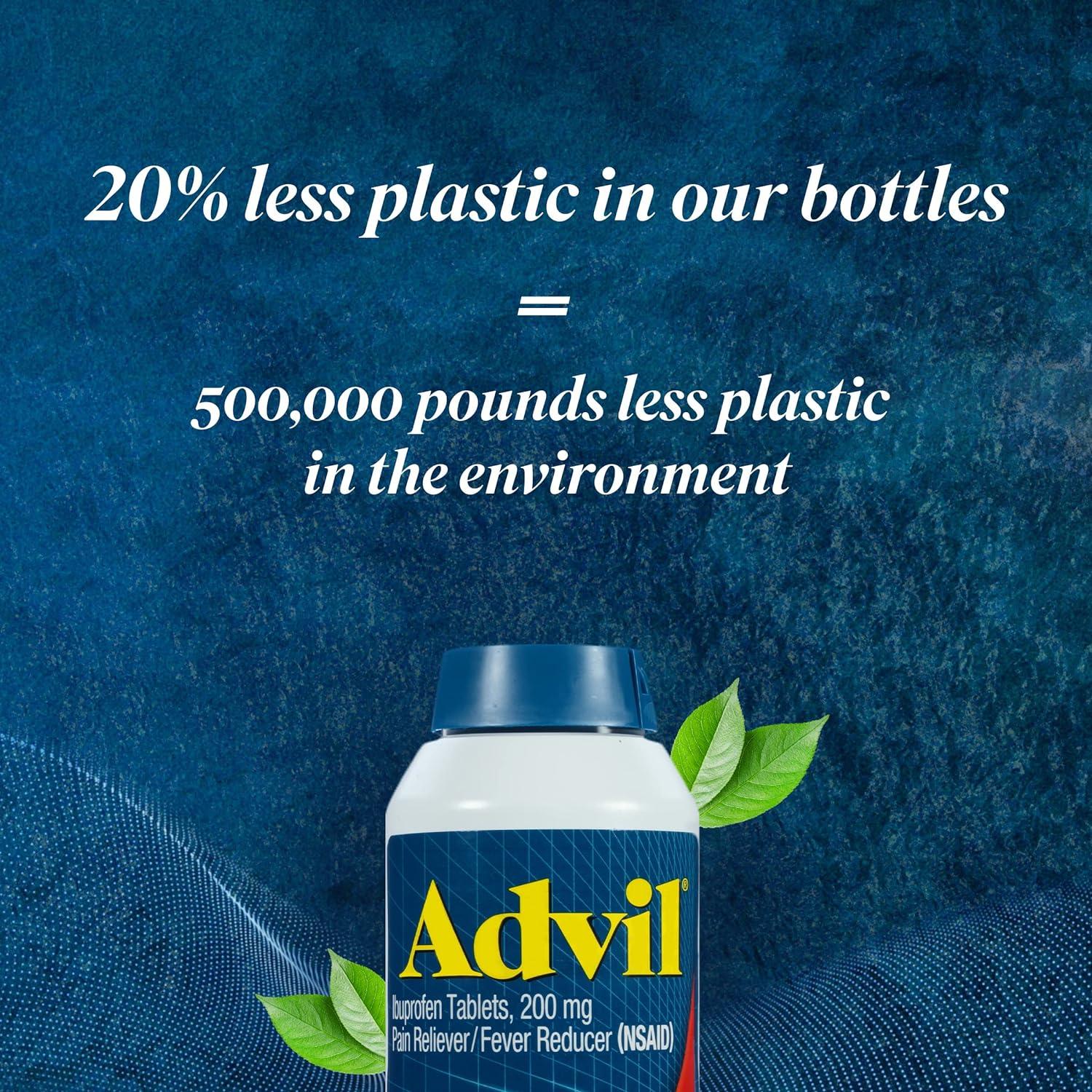 Advil Coated Caplets Pain Reliever and Fever Reducer Ibuprofen 200mg