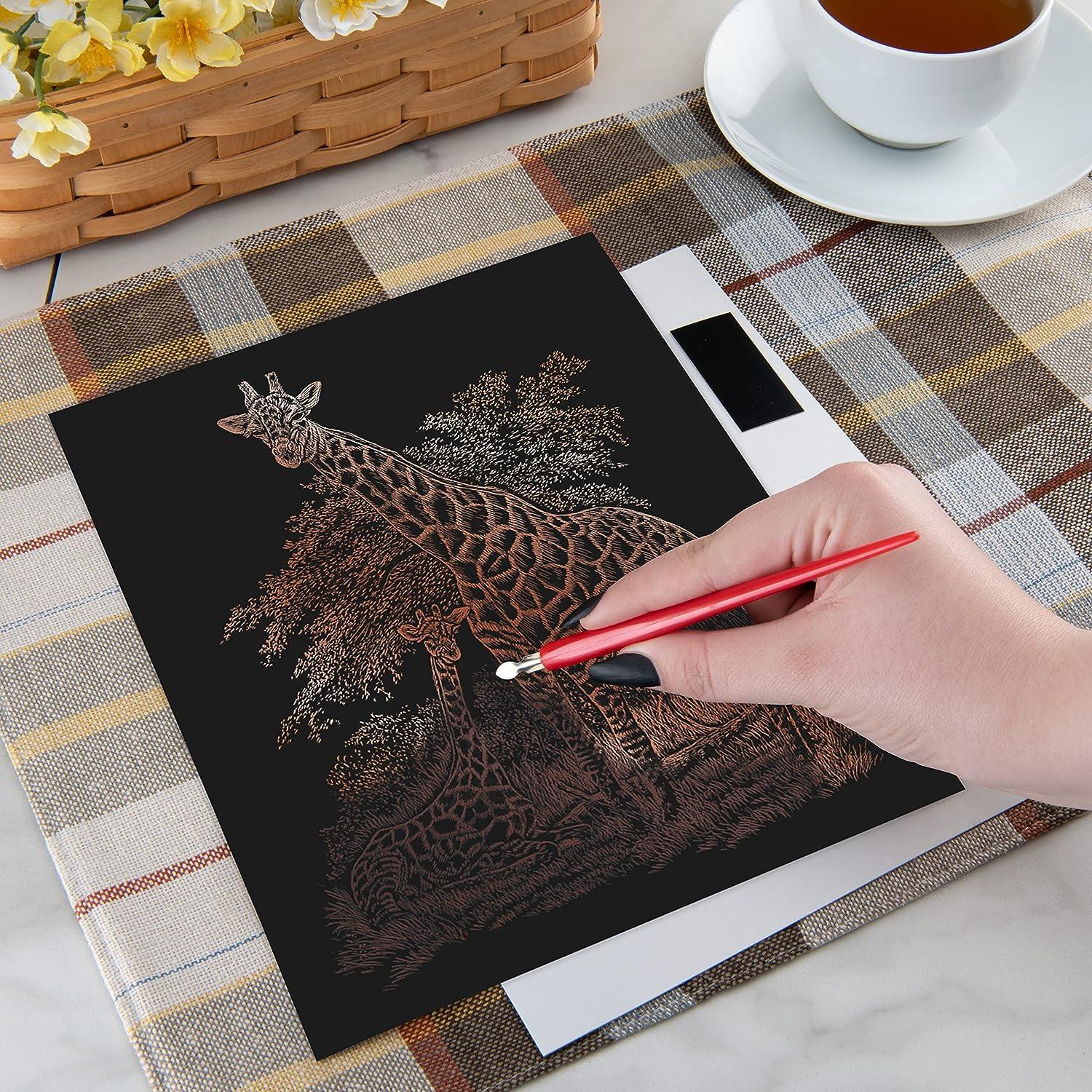 Royal and Langnickel Copper Engraving Art, Giraffe and Baby