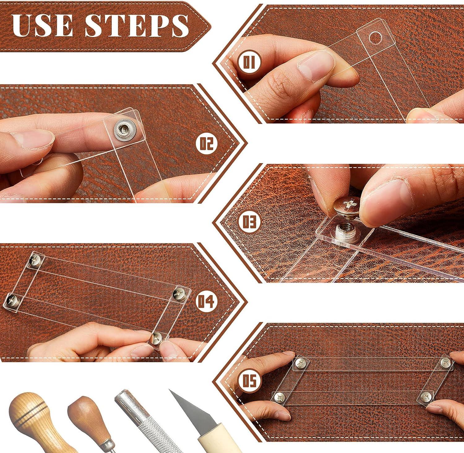 Leather Stamping Tool Guide Acrylic Leathercraft Supplies