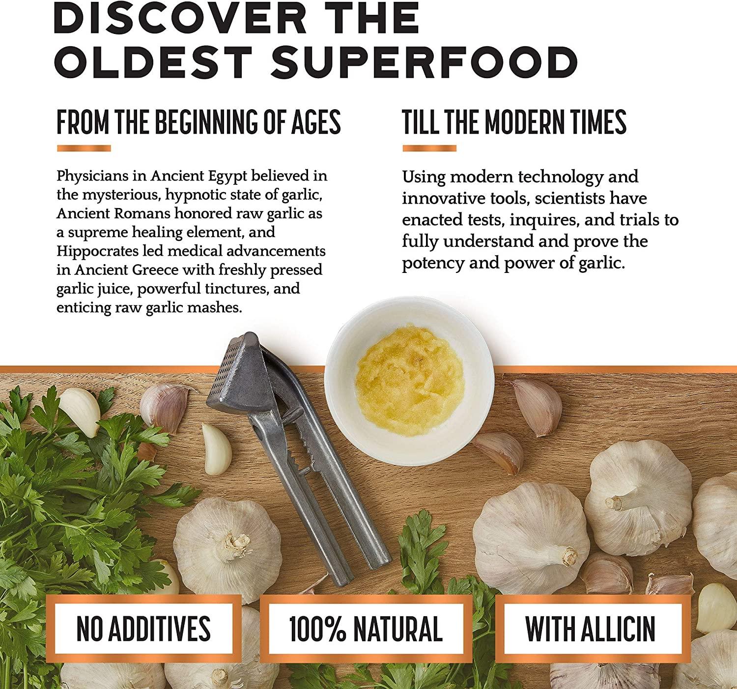 Pure Garlic Extract with Allicin Classic Formula Immune Support