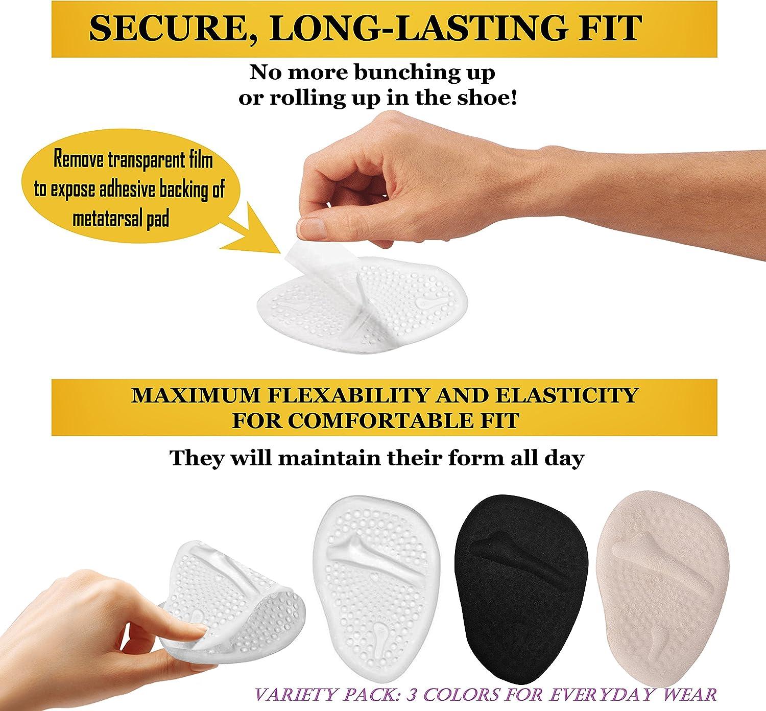 High Heel Cushions Ball of Foot Pads Non Slip Shoe Inserts Forefoot