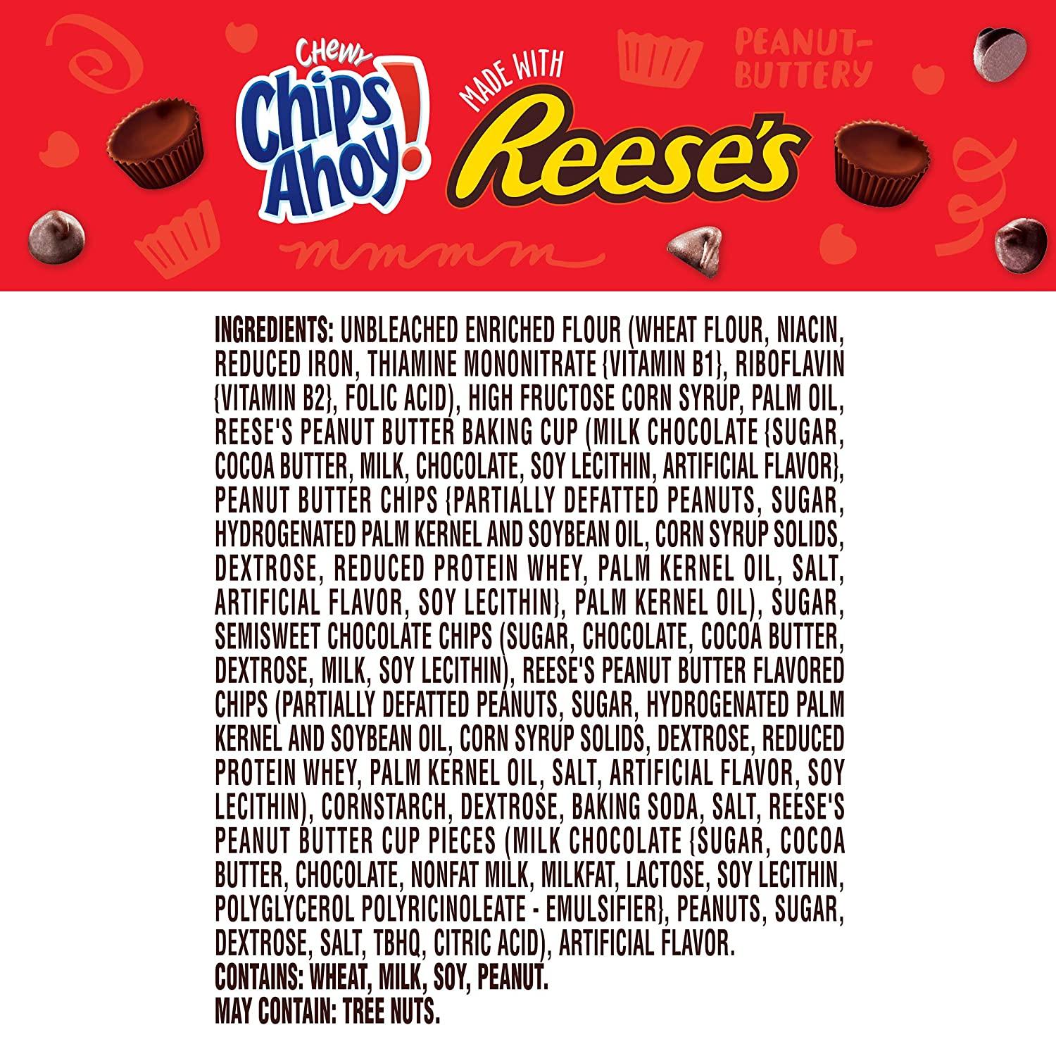 CHIPS AHOY! Chewy Chocolate Chip Cookies with Reese's Peanut Butter