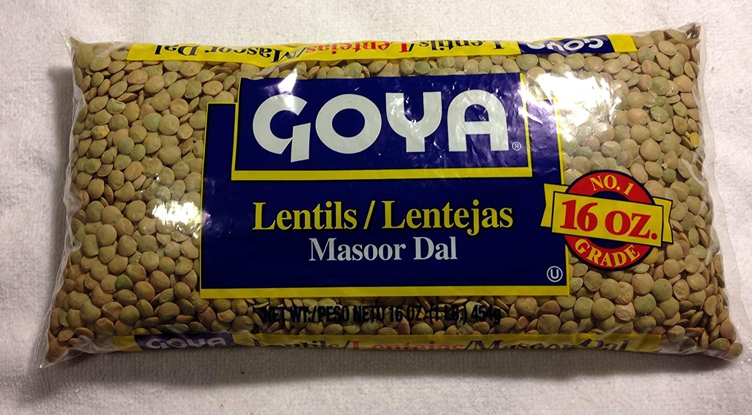 GOYA Dried Lentils, Pinto Beans, Yellow Split Peas & Green Split Peas