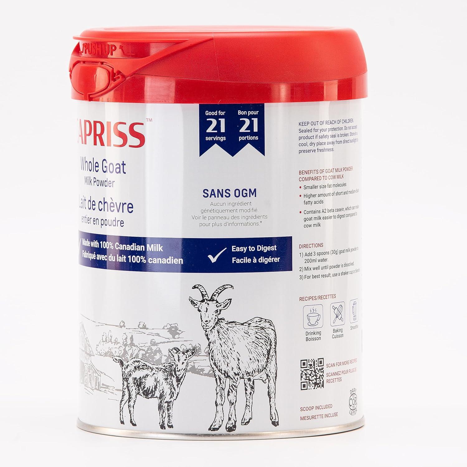 CAPRISS Whole Goat Milk Powder 640g Vitamin D Enriched 100