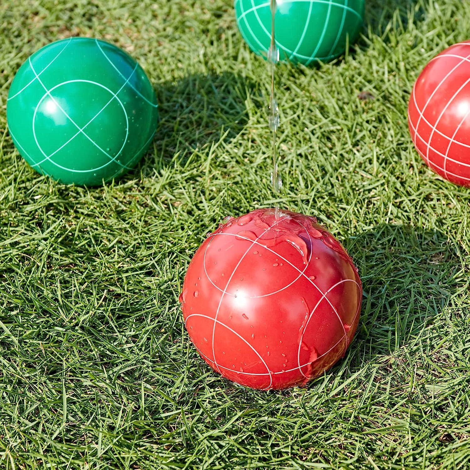 Aivalas Bocce Ball Replacement Straight line Pattern Red