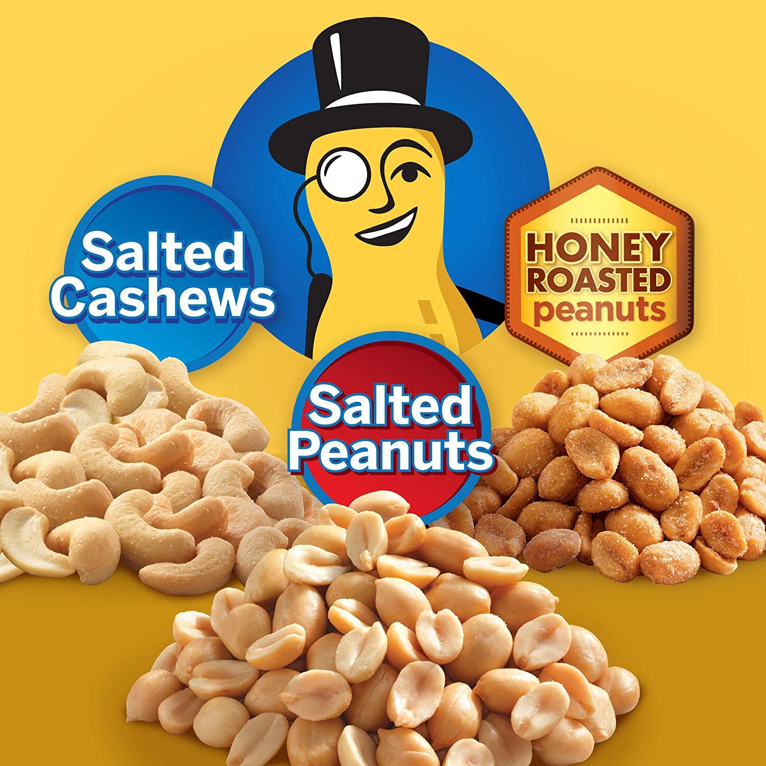 PLANTERS Variety Packs (Salted Cashews Salted Peanuts & Honey Roasted