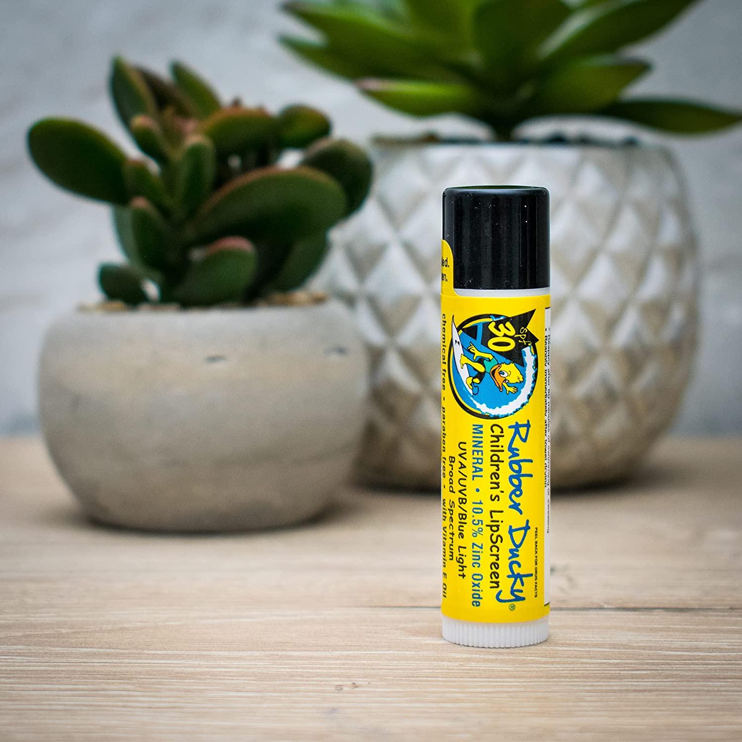 Rubber Ducky SPF 30 Natural Mineral Lip Balm 10.5 nonnano zinc oxide
