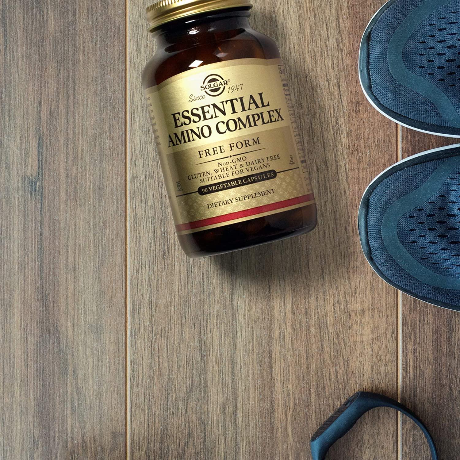 Solgar Essential Amino Complex, 90 Vegetable Capsules Free Form