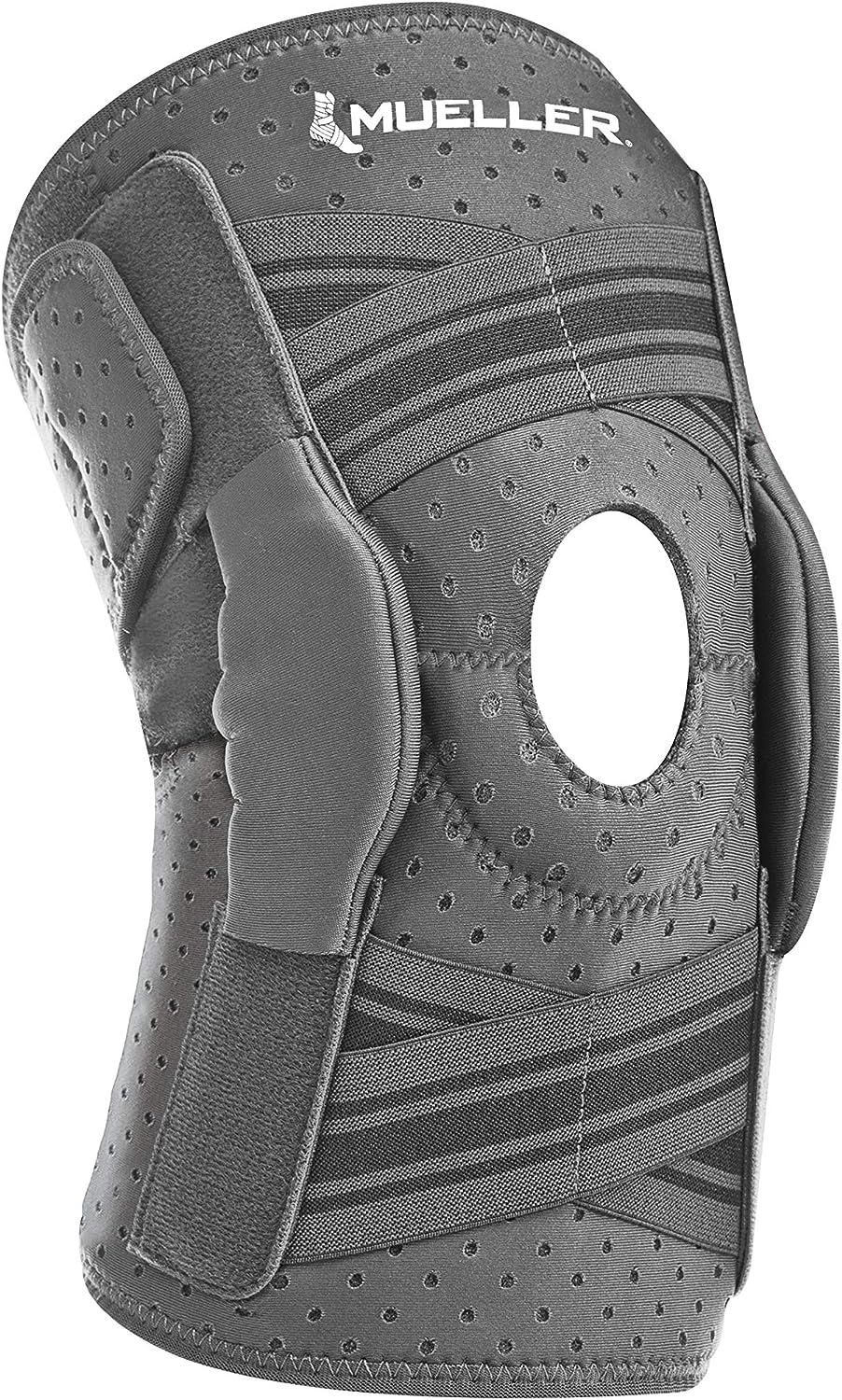 MUELLER Sports Medicine Comfort Plus Self-Adjusting Hinged Knee Brace For  Men and Women Gray L/XL Large/X-Large (Pack of 1)