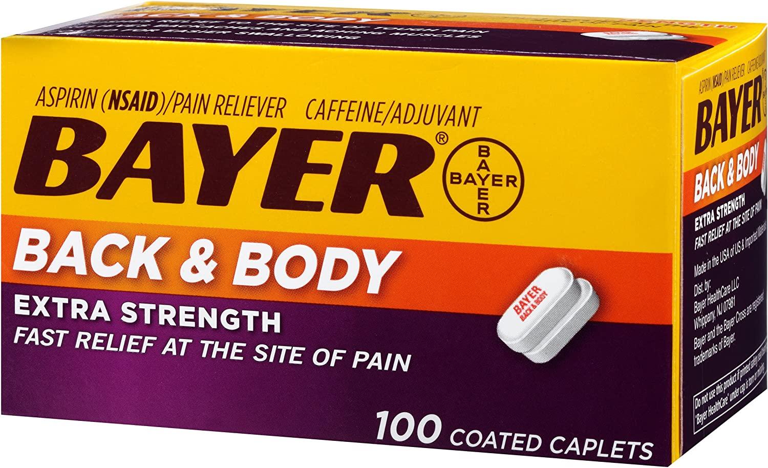 Bayer Back & Body Extra Strength Aspirin 500mg Coated Tablets with