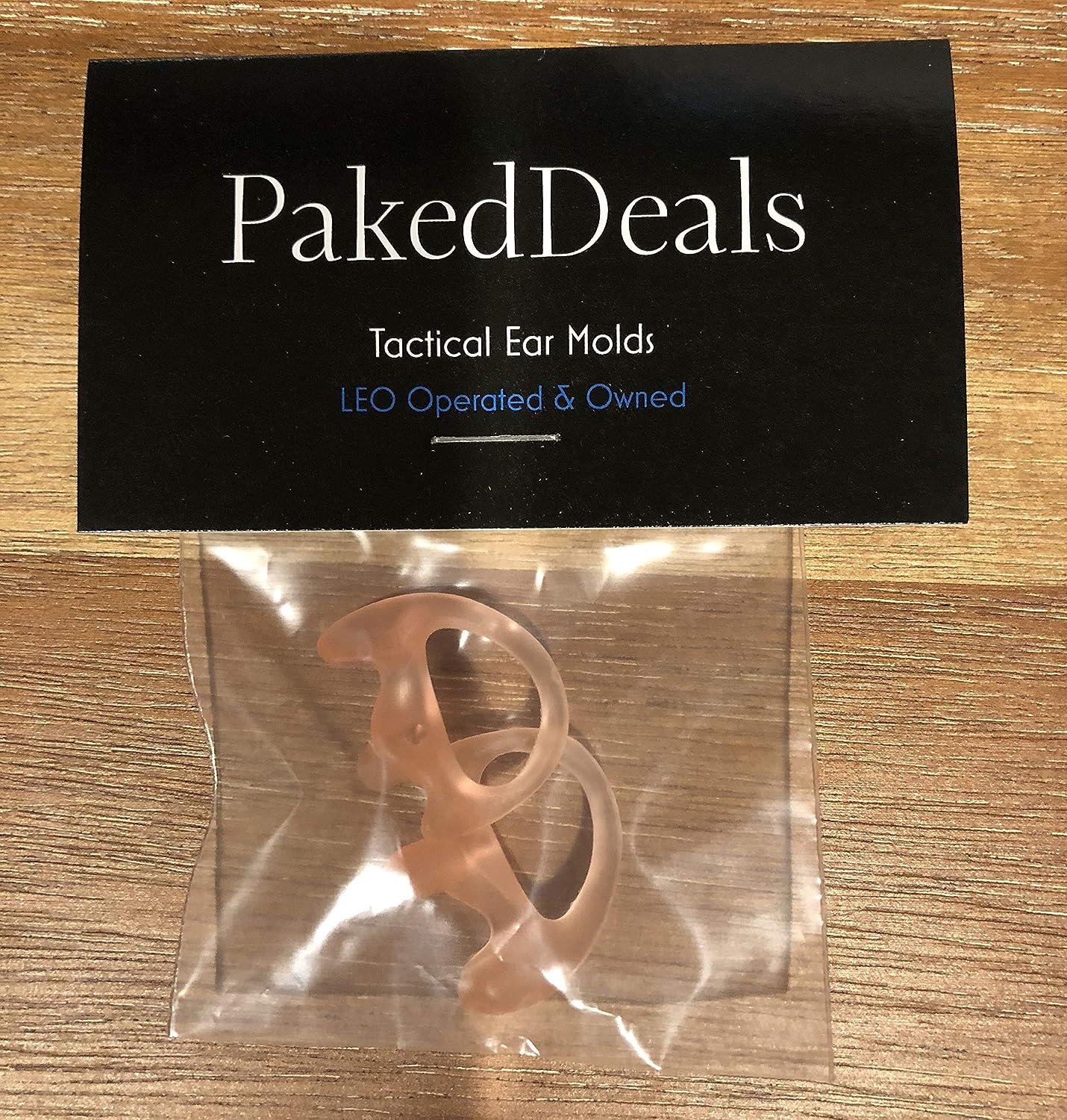 Police Flexible Open Ear Insert Earmold for Acoustic Tube Earpiece Left Medium e