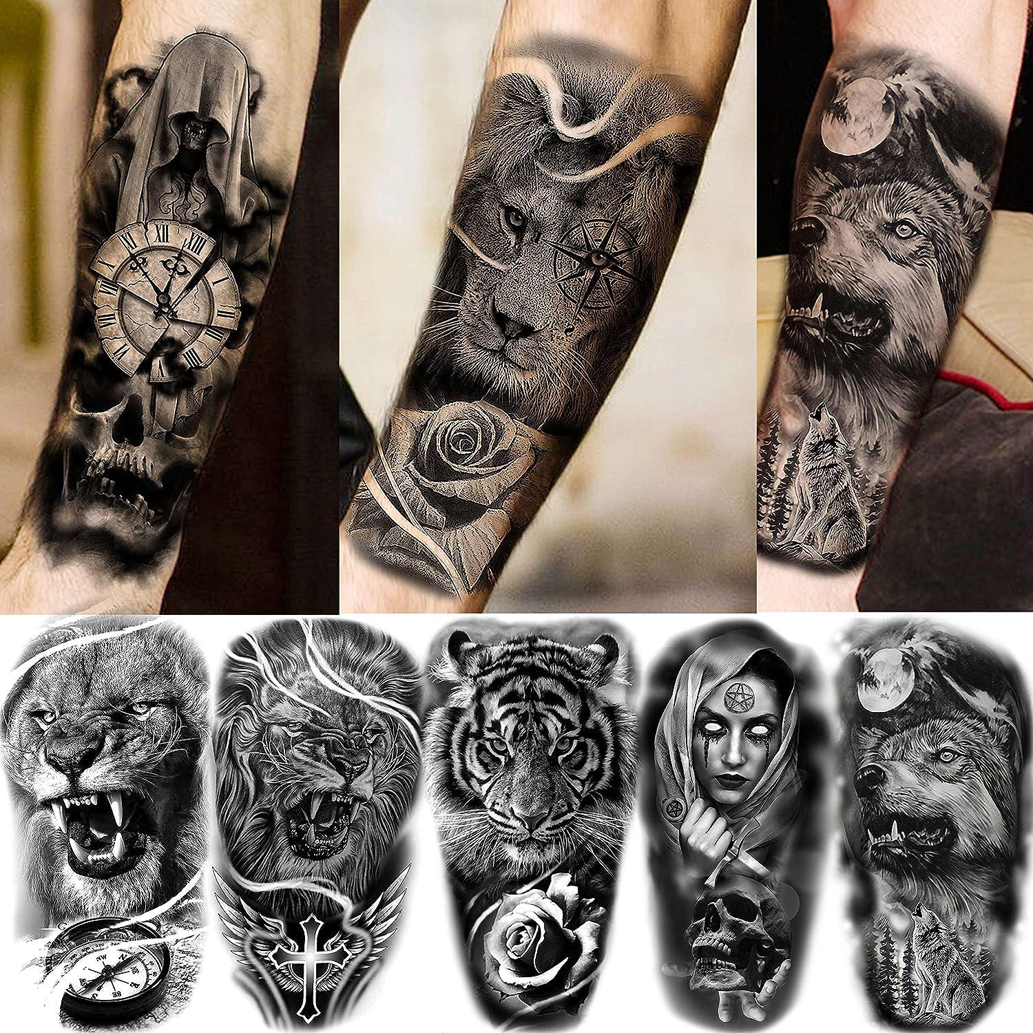 Tattoo uploaded by grant_tattoos • #tiger #skull #tattoo #redbaronink •  Tattoodo