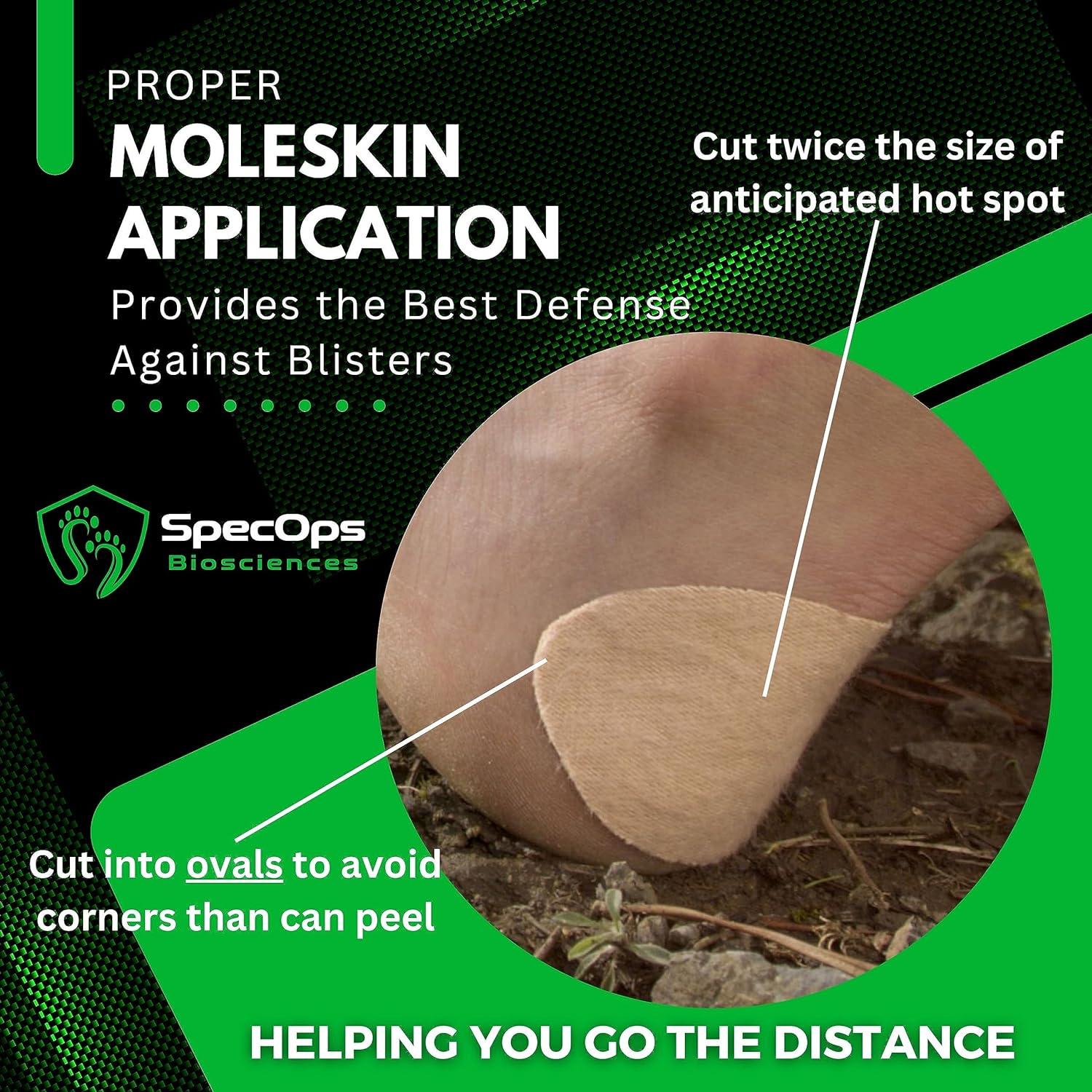 Hiking and Running Thin Moleskin for Blisters. Moleskin for Feet. 2477