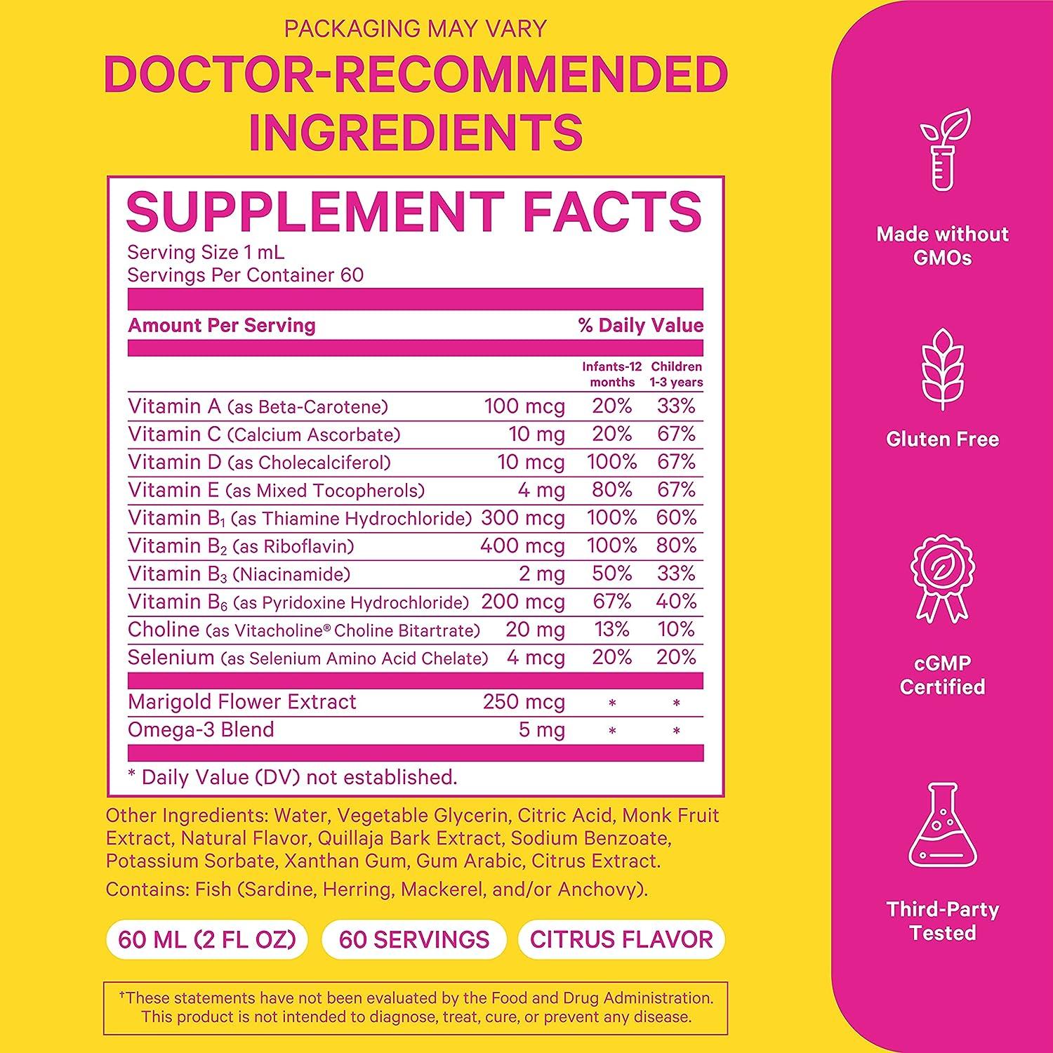 Pink Stork Baby Liquid Multivitamin Drops Baby & Toddler Vitamin Drops