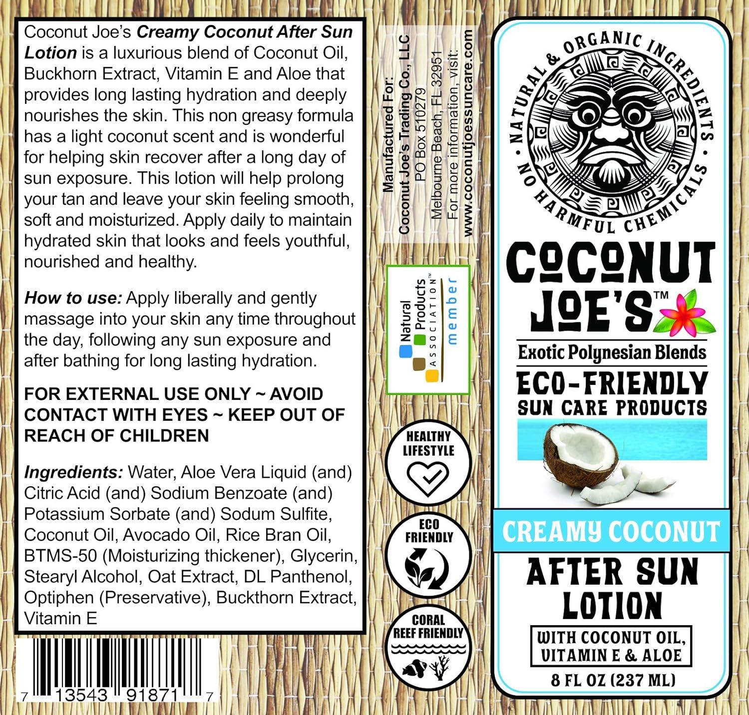 3PACK SPECIAL Creamy Coconut After Sun Lotion by Coconut Joe's