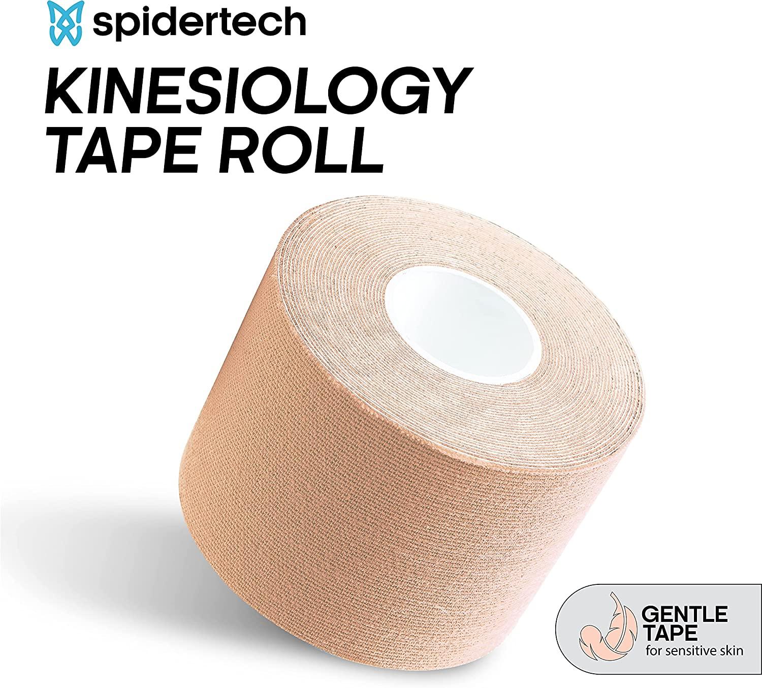 SpiderTech GentleTherapeutic Kinesiology Tape Roll for Hyper Sensitive