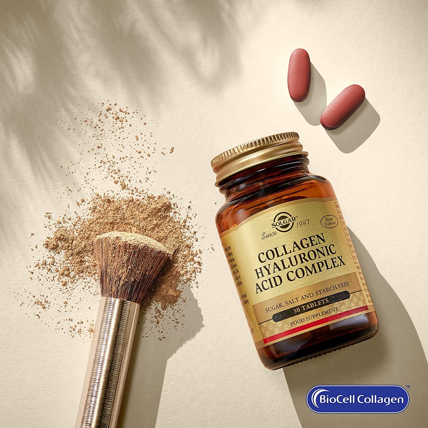 Solgar Collagen Hyaluronic Acid Complex 30 Tablets for Joint & Skin