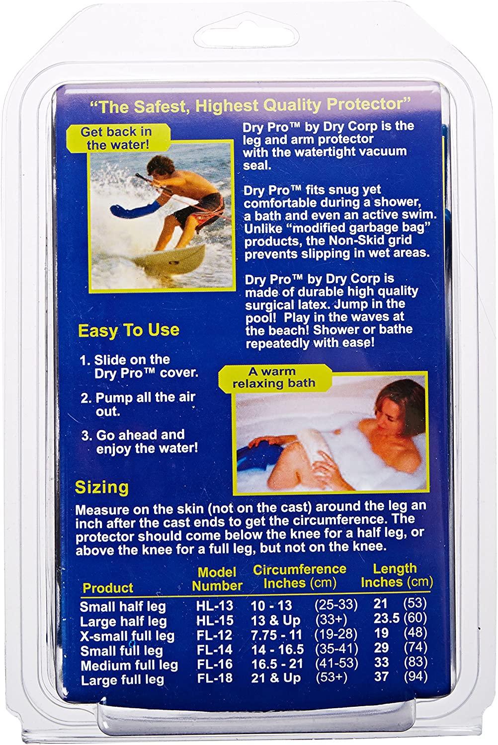 DRYPRO Waterproof Leg Cast Cover Sized for both Kids and Adults Ideal for the Bath Shower or DRYPRO Waterproof Leg Cast Cover Sized for both Kids and Adults Ideal for the Bath Shower or