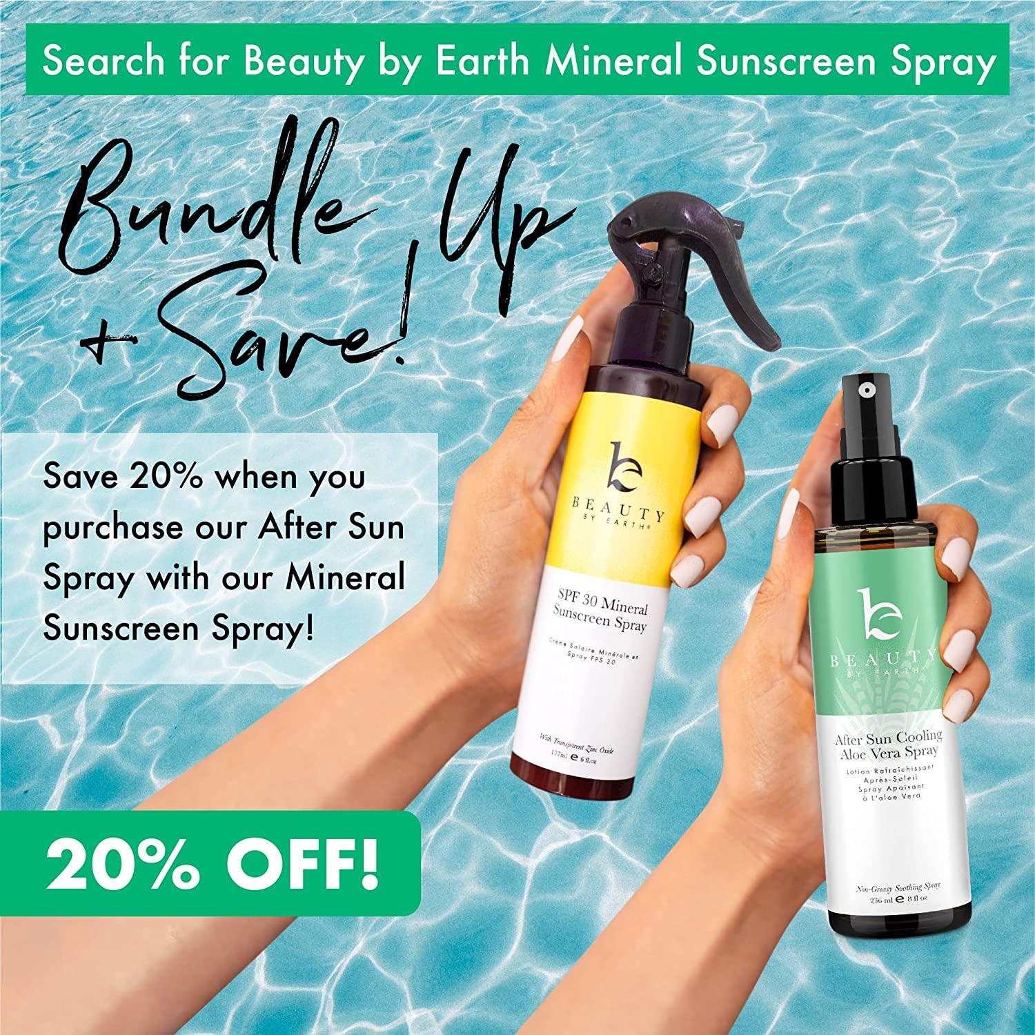 Cooling After Sun Care Spray With Organic Aloe Vera Gel, Aloe Vera