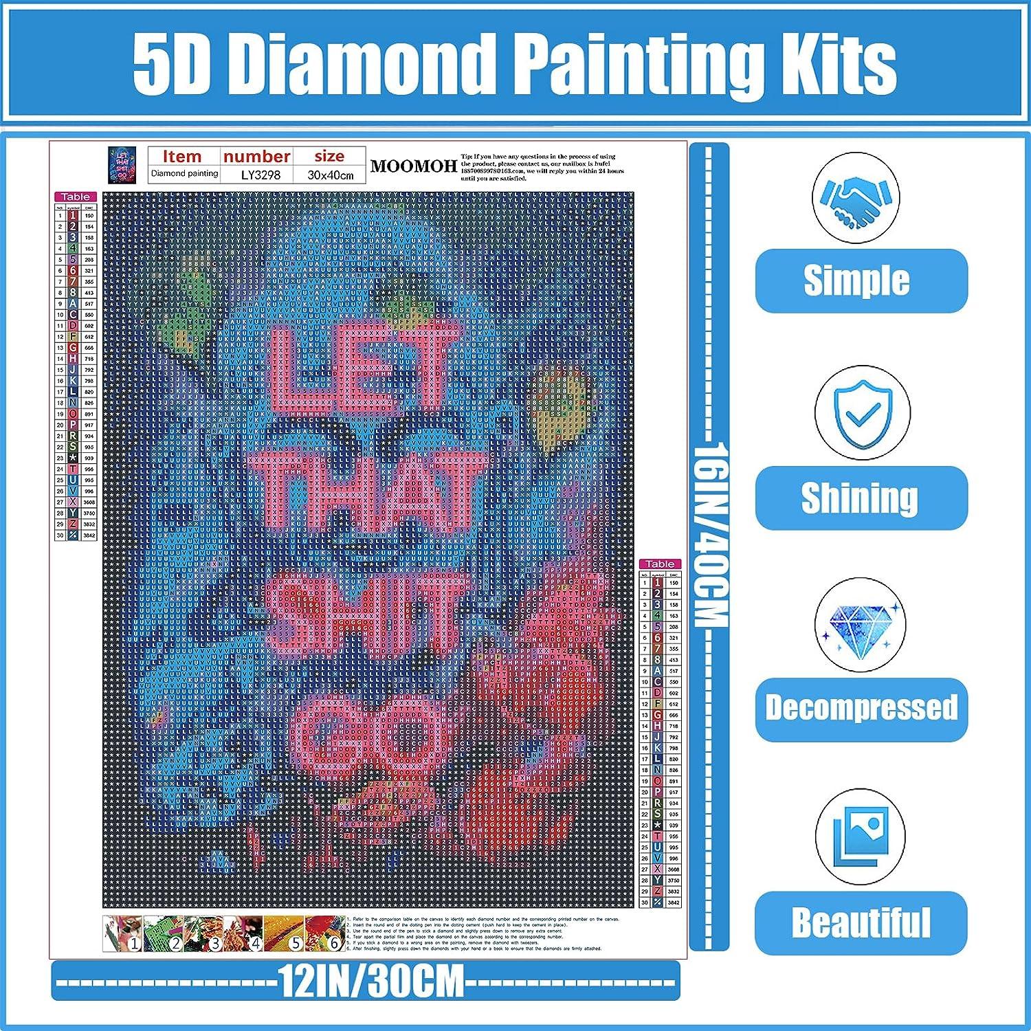MOOMOH 5D Diamond Painting Kits for Adults - Let That Shit Go
