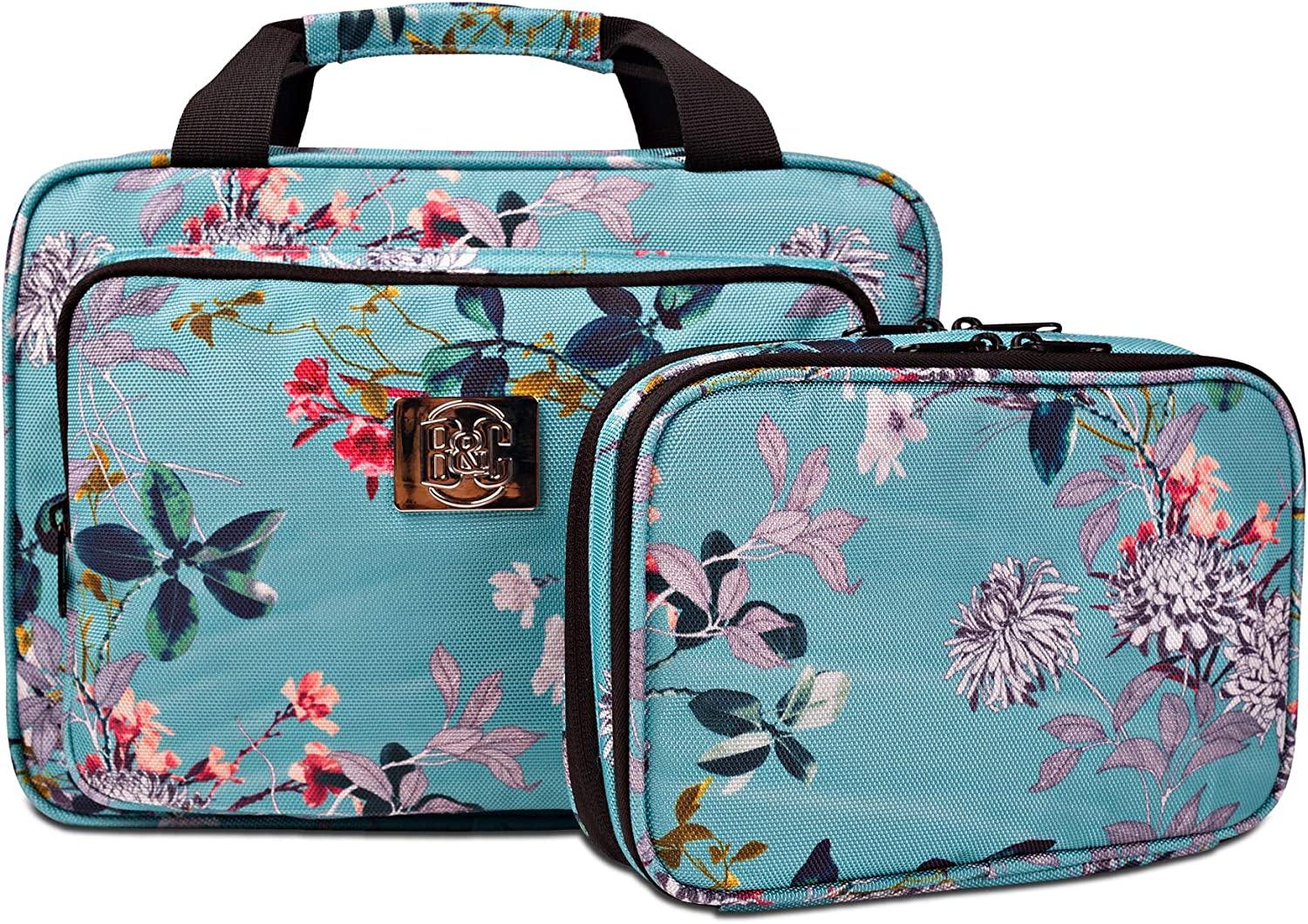 Miamica Women's Teal Inner Beauty Hanging Toiletry Bag Travel Organizer