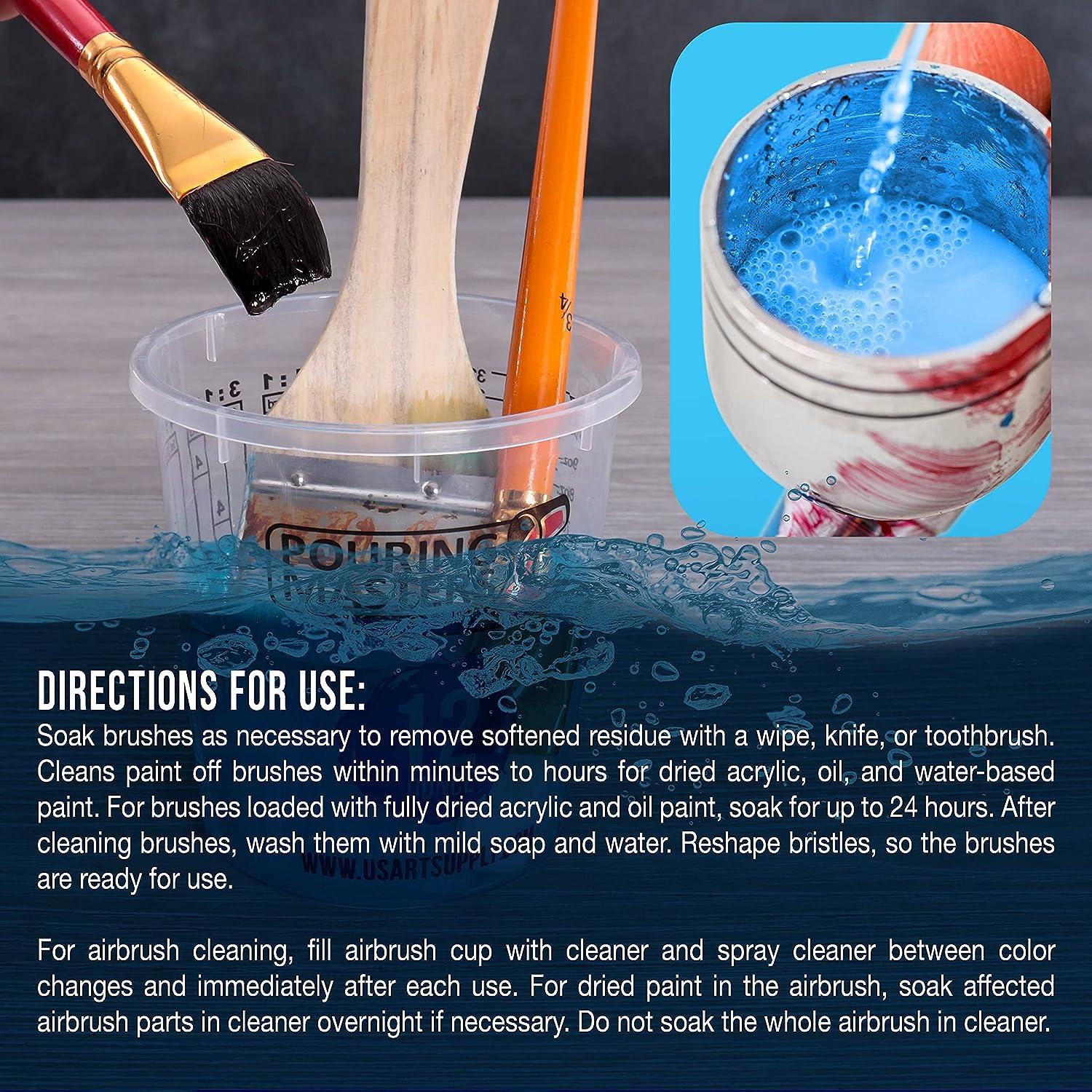 Master Airbrush Cleaner 16Ounce Pint Bottle Fast Acting Cleaning