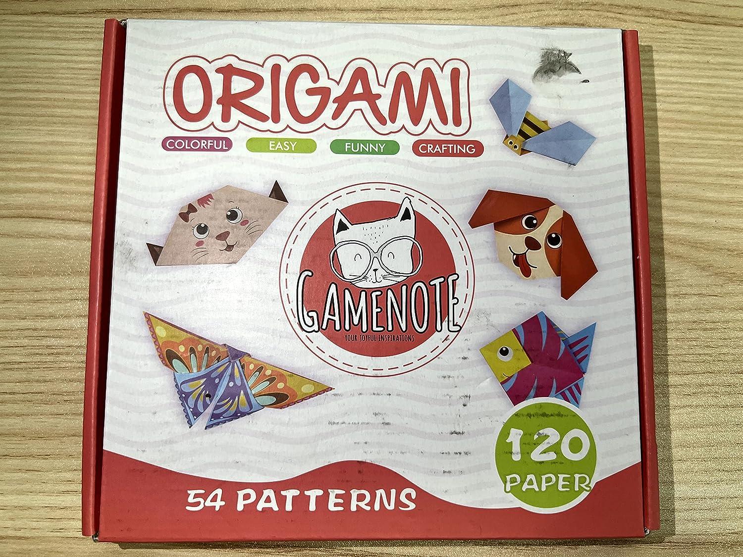 Gamenote Colorful Kids Origami Kit 118 Double Sided Vivid Origami