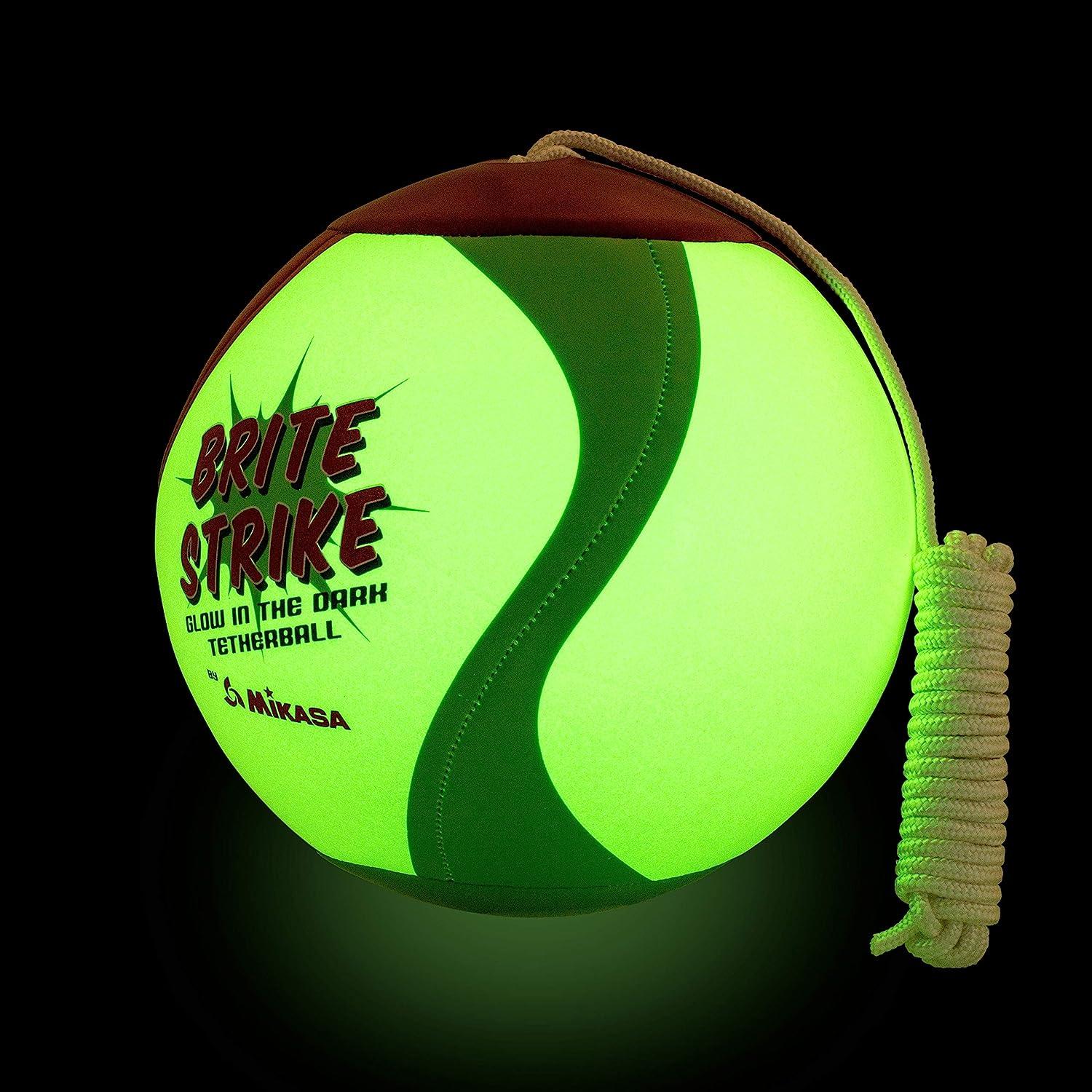 Mikasa Glow in The Dark Outdoor Tetherball, Multicolor