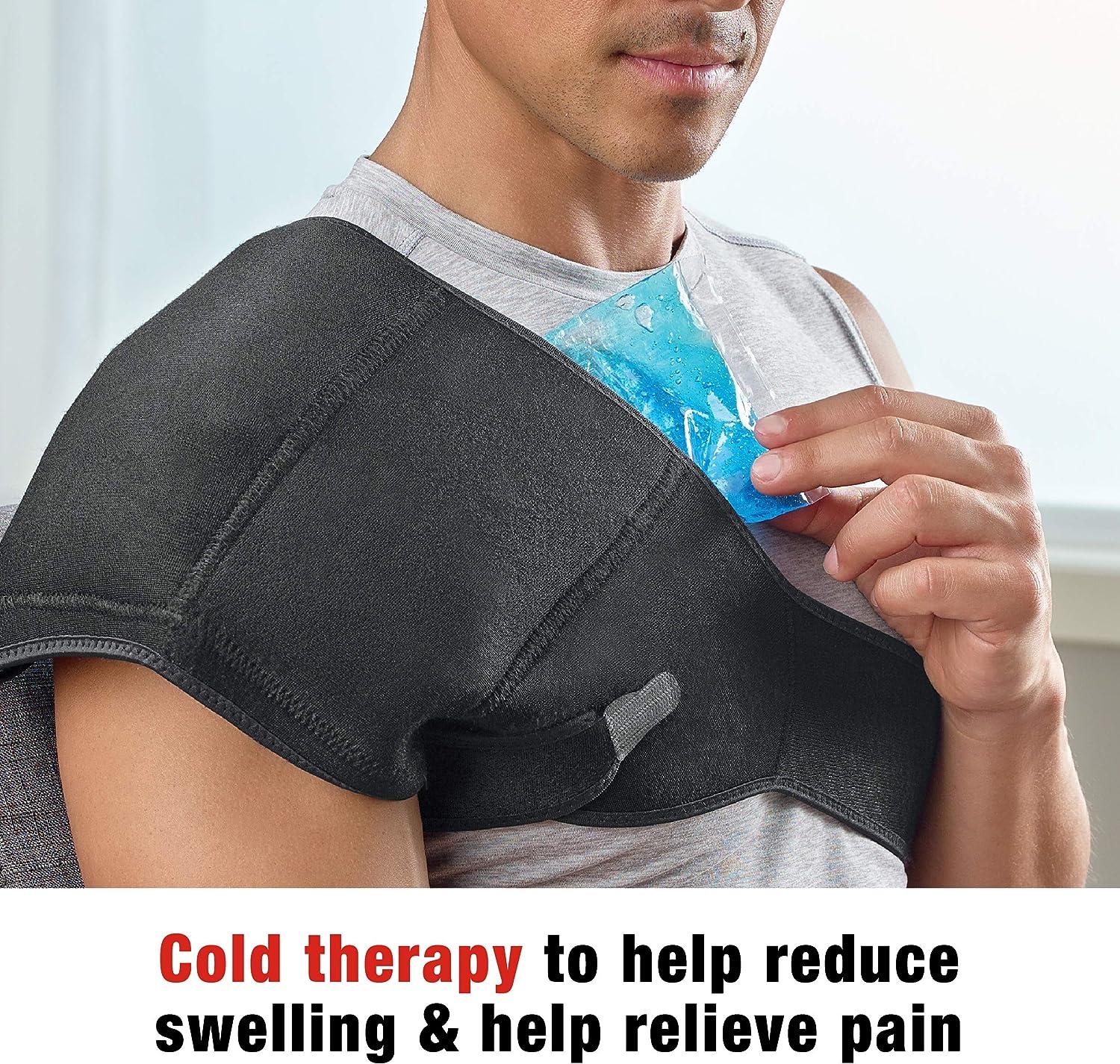 ACE Hot Cold Shoulder Wrap Adjustable and Black