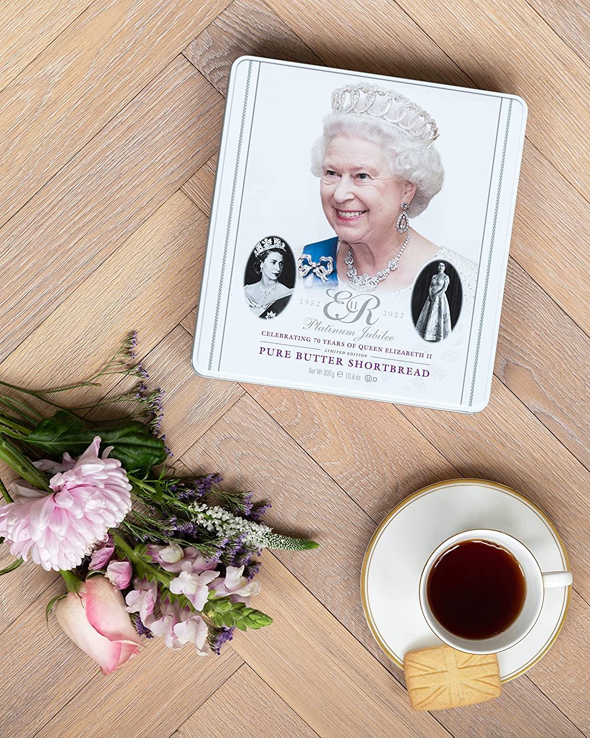 Queen's Platinum Jubilee Limited Edition Tin 10.6 Oz Pure Butter Shortbread by Walkers