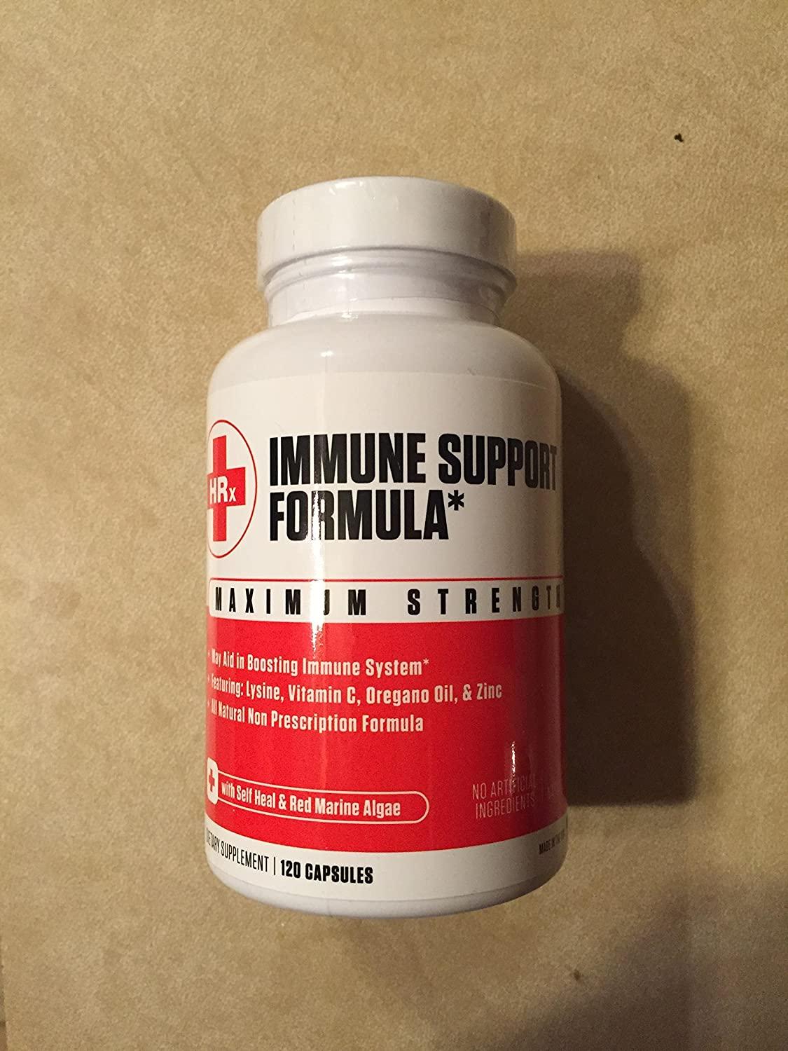 Immune Support Formula with L Lysine, Zinc, Vitamin C & Oregano Oil