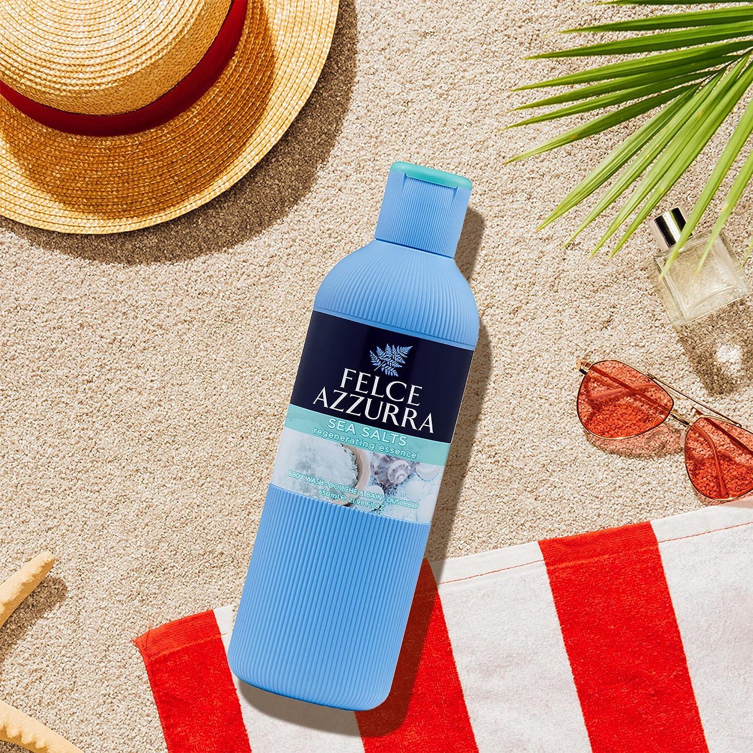 Felce Azzurra Sea Salt - Regenerating Essence Body Wash - New Rich And  Velvety Formula - Envelops Your Skin With A Gentle And Light Lather -  Features Notes Of White Tea And Marine - 22 Oz